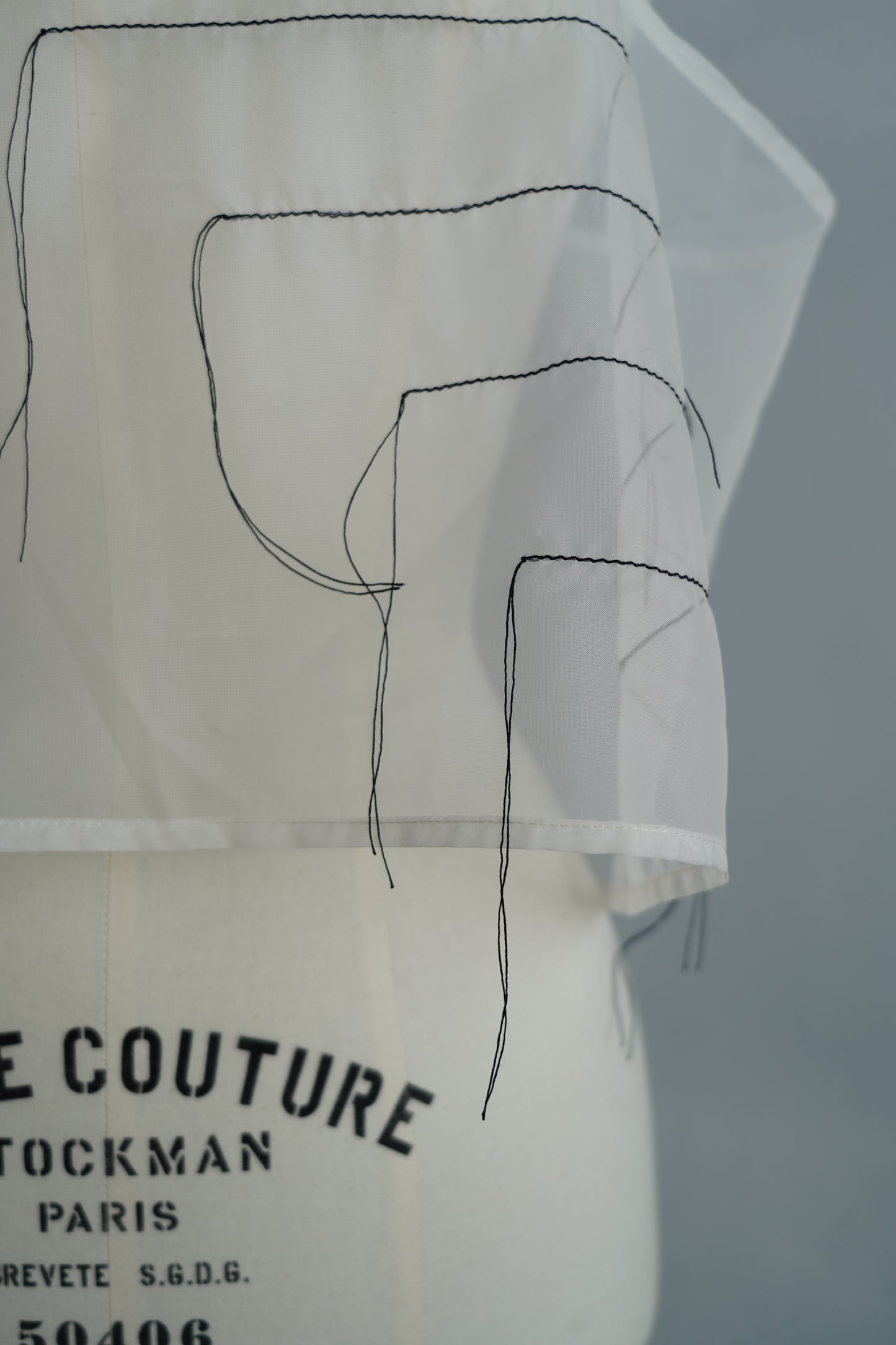 Organdy Draw Cami / WHITE -10月17日発送-