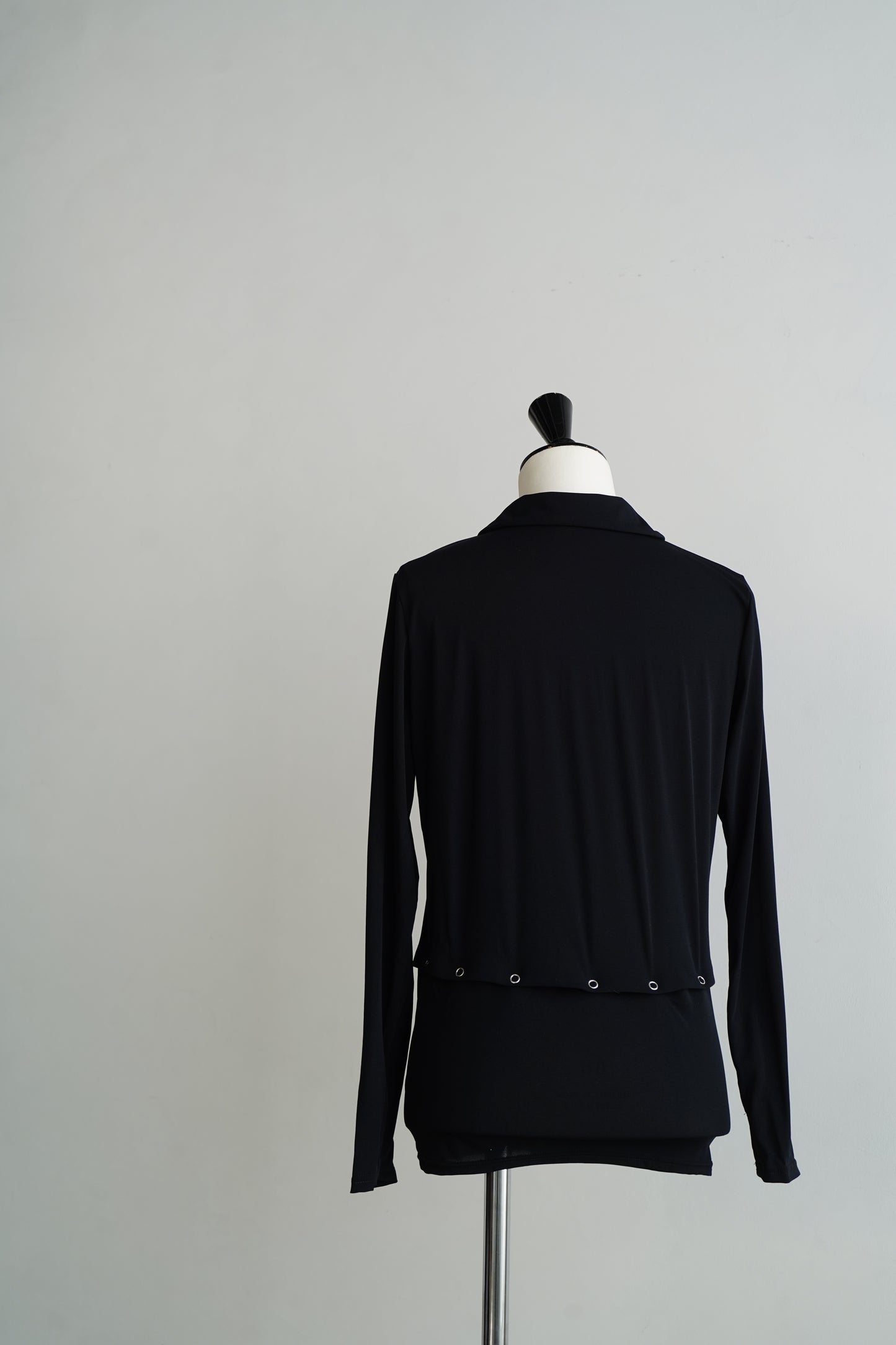 Tulle Polo Shirts / BLACK -4月15-20日発送-