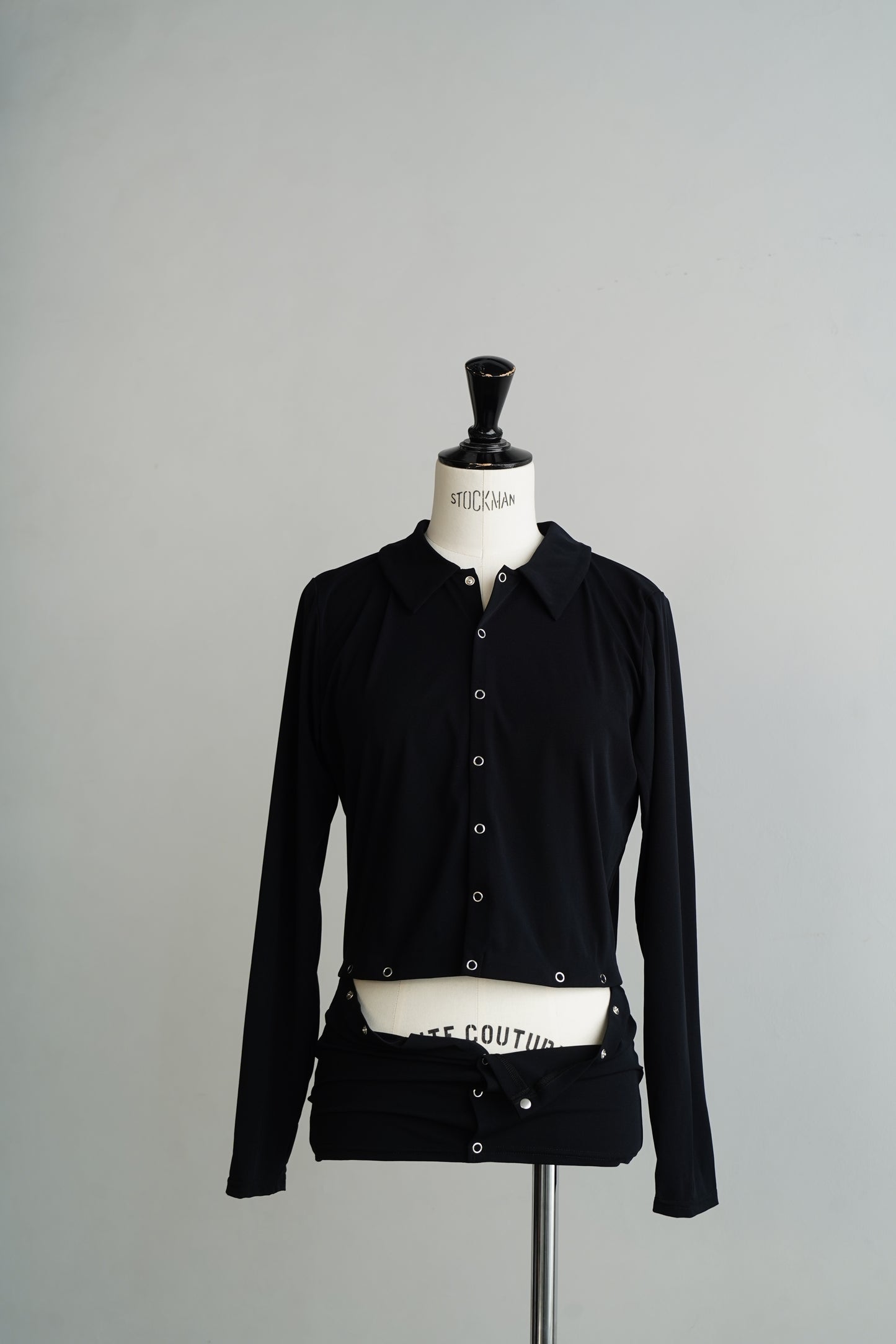 Tulle Polo Shirts / BLACK -4月15-20日発送-
