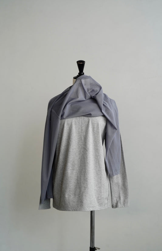 Fries Tulle Set Tops / GRAY