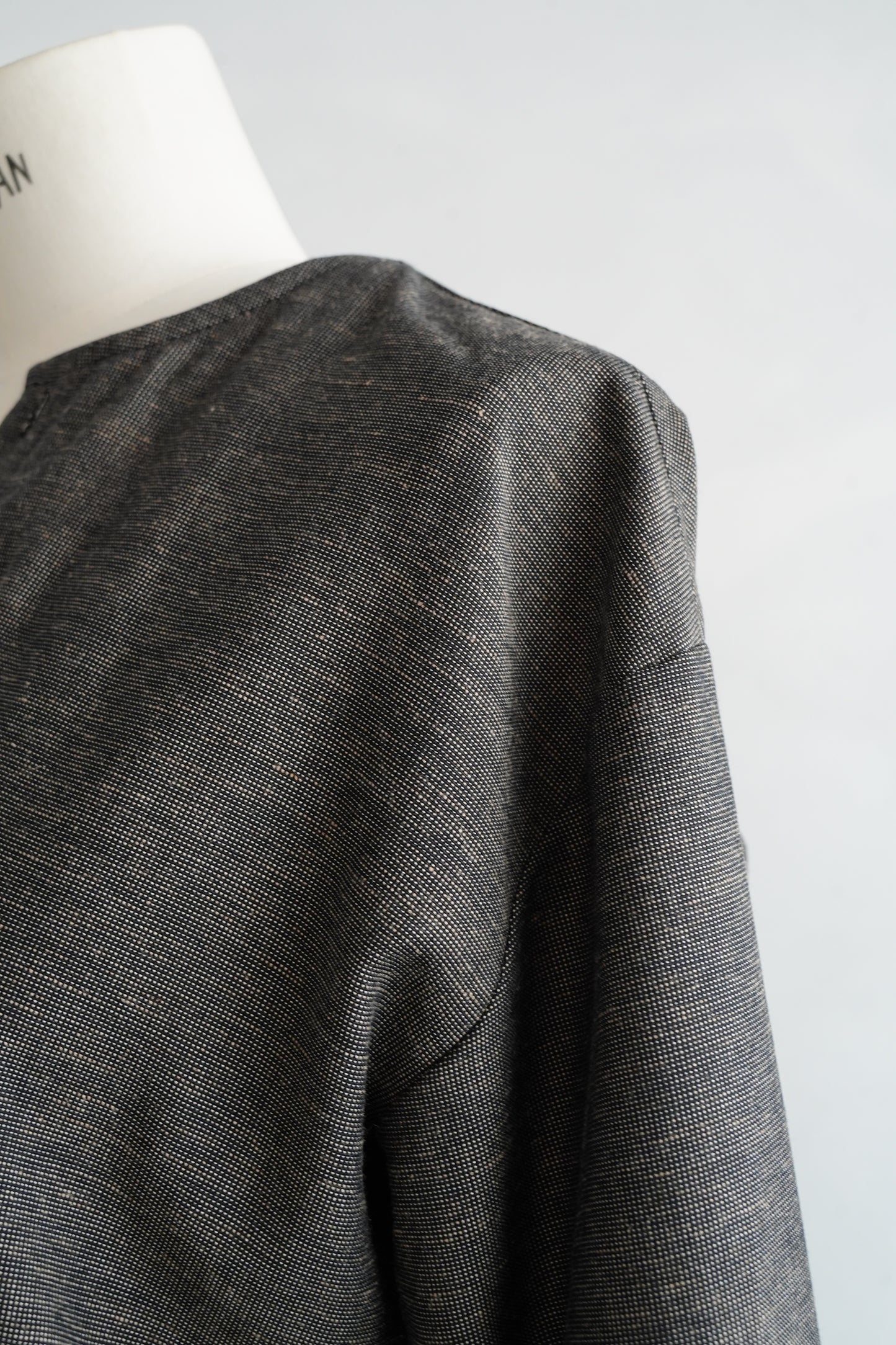 Nocollar Strap Shirts / GRAY -9月20−25日発送-
