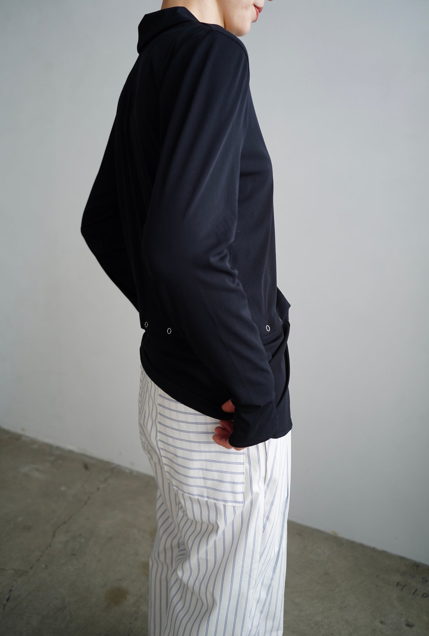 Tulle Polo Shirts / BLACK -4月15-20日発送-