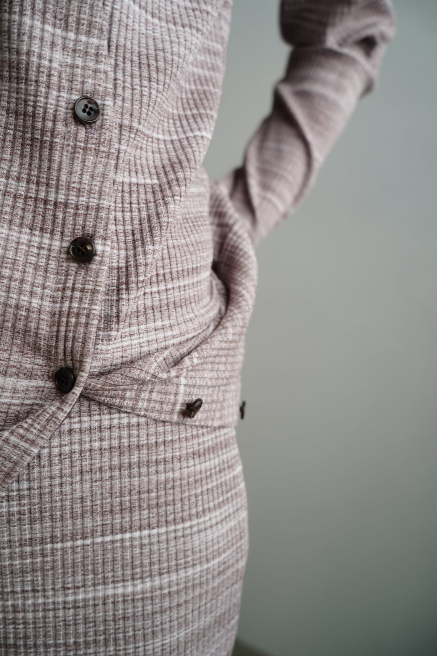Rib Cardigan / MARBLE -5月20-25日発送-