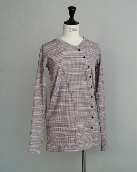 Rib Cardigan / MARBLE