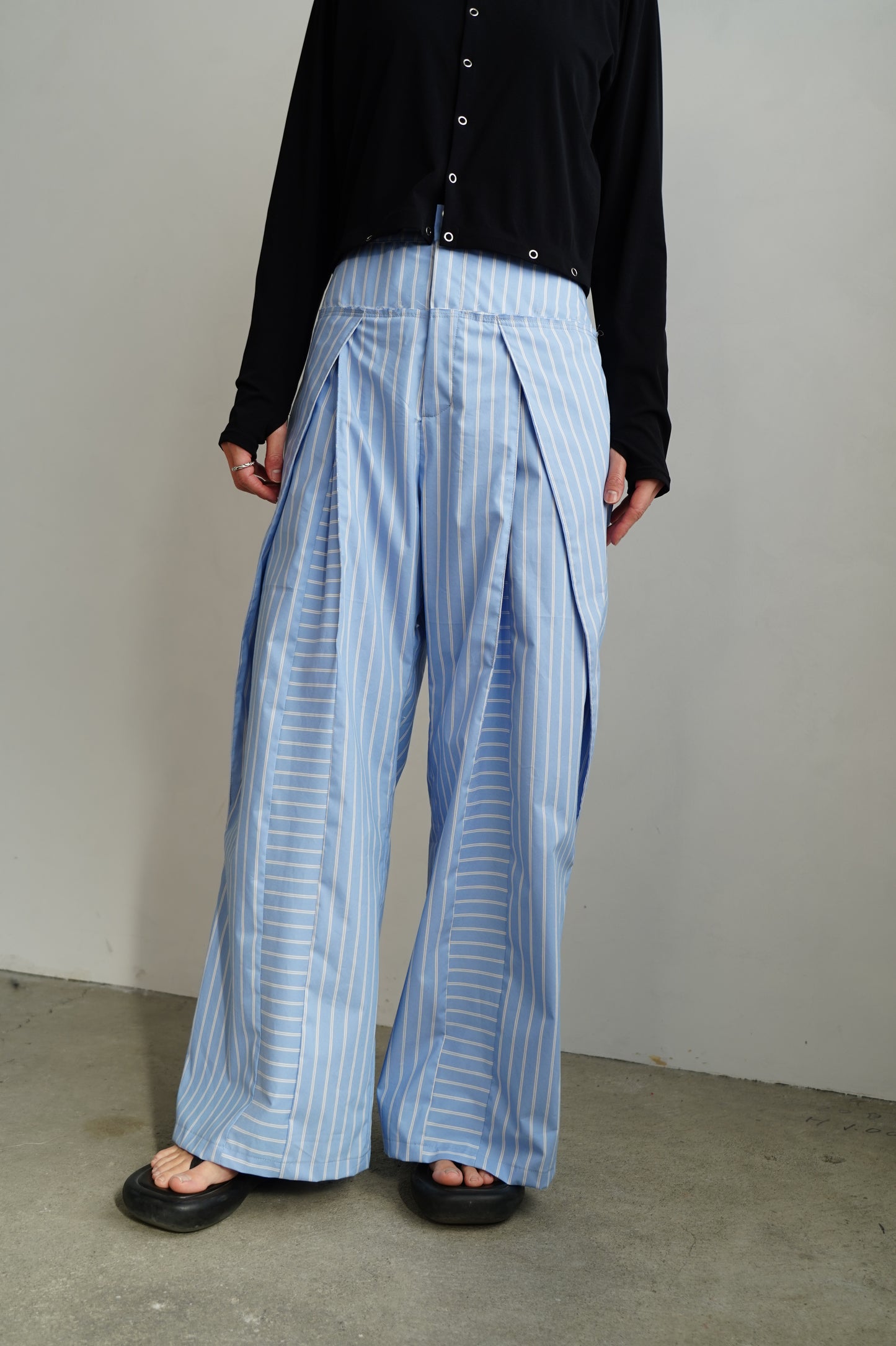 Stripe Wide Pants / BLUE -4月25-30日発送-
