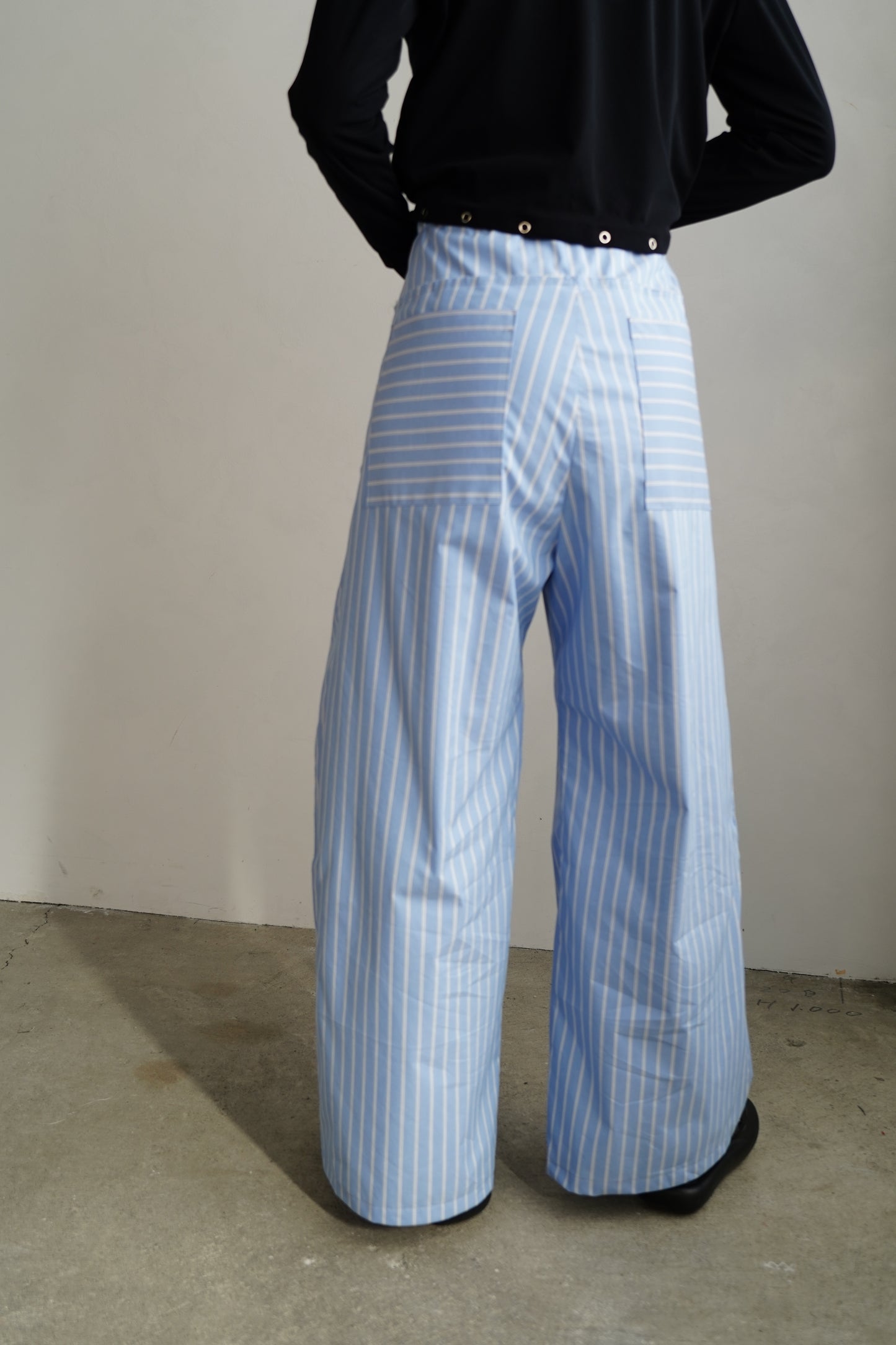 Stripe Wide Pants / BLUE -4月25-30日発送-