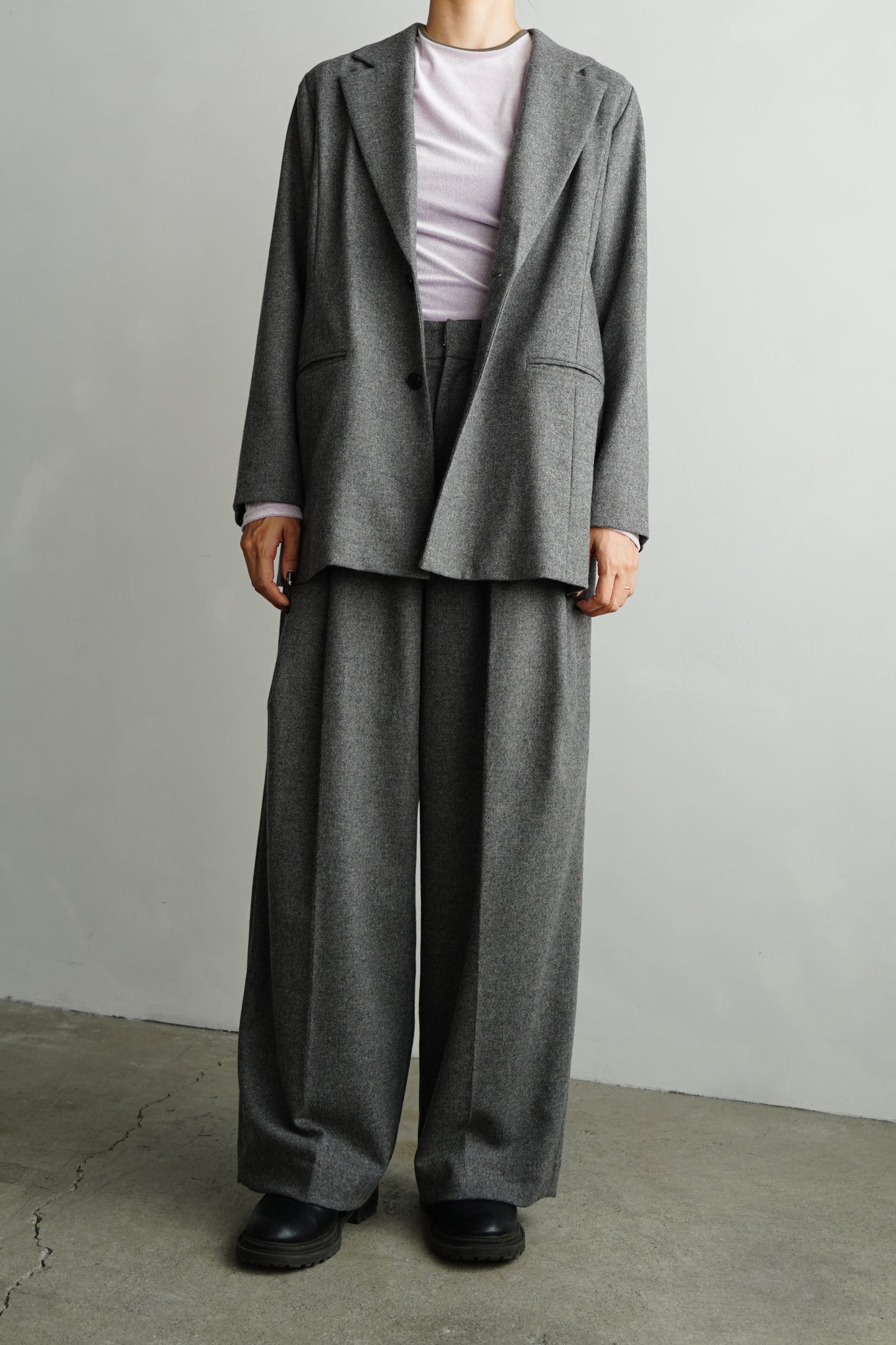 Wool Cashmere Jacket / GRAY -11月15-20日発送-
