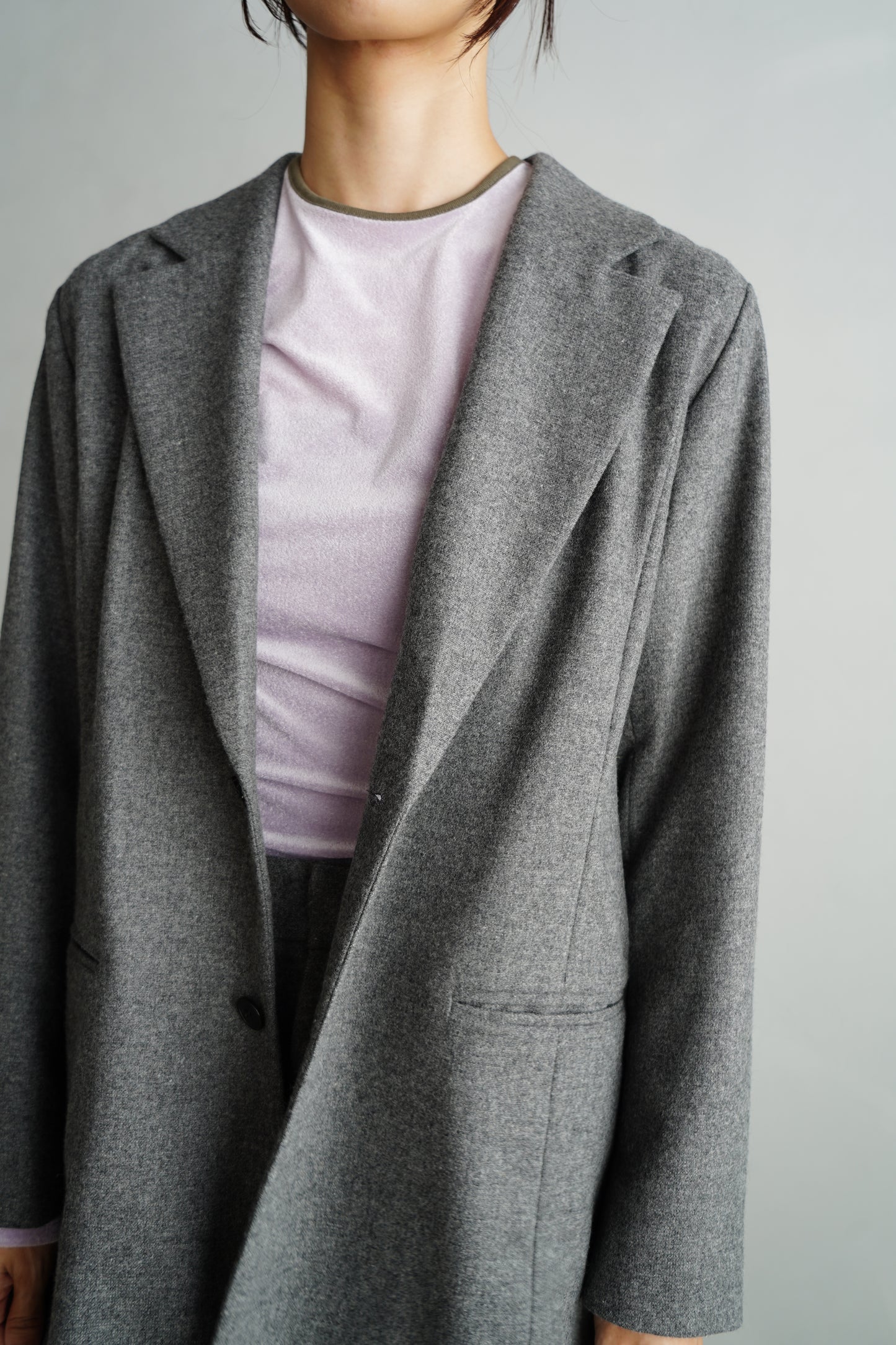 Wool Cashmere Jacket / GRAY -11月15-20日発送-
