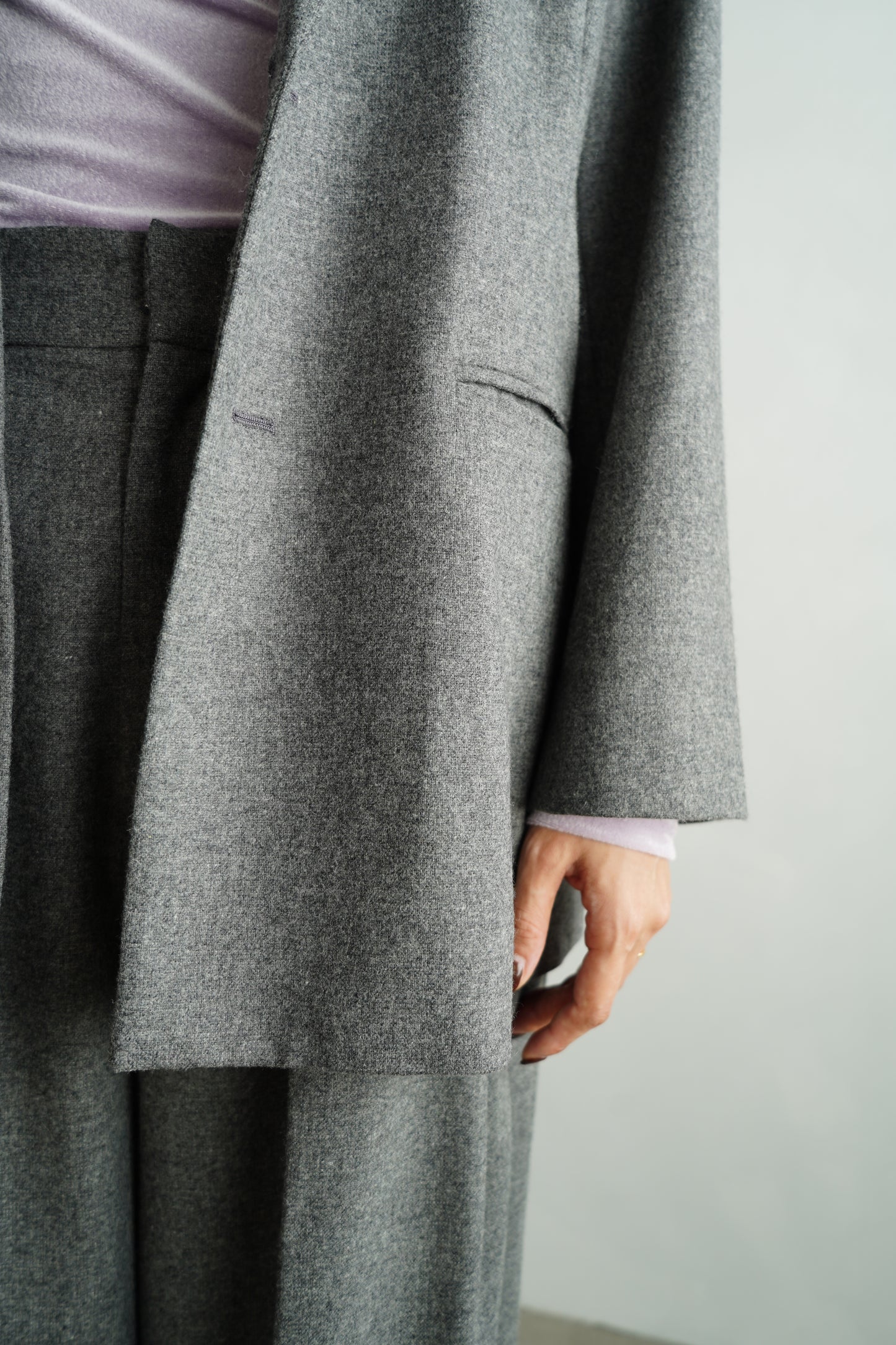 Wool Cashmere Jacket / GRAY -11月15-20日発送-