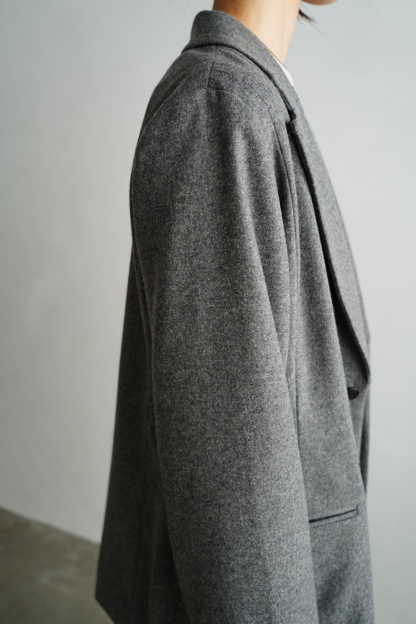 Wool Cashmere Jacket / GRAY -11月15-20日発送-