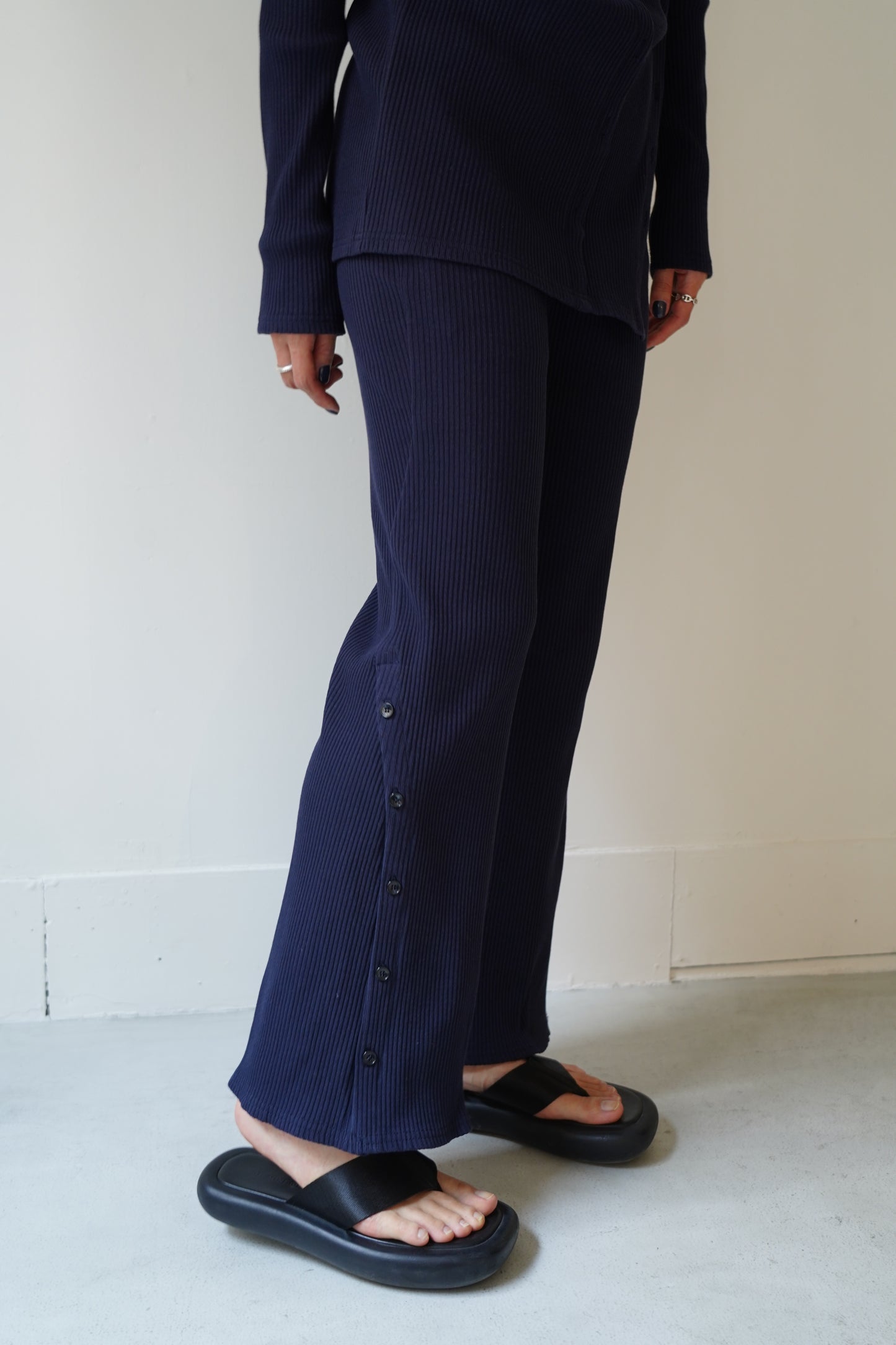 Rib Pants / NAVY -5月10日発送-