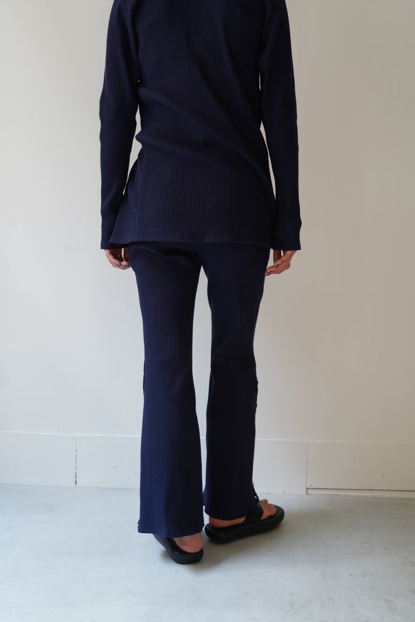 Rib Pants / NAVY -5月10日発送-
