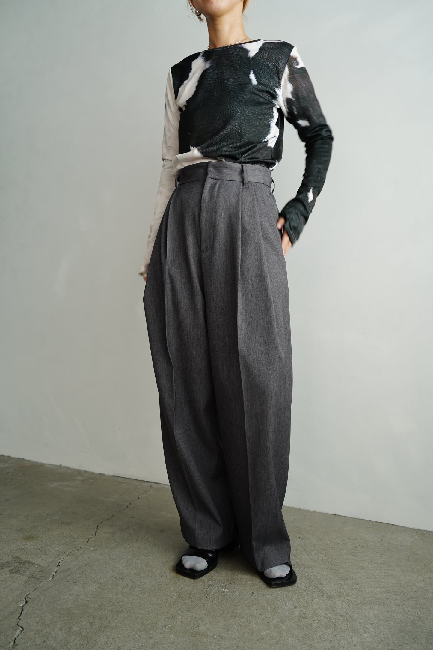 Wool Tack Pants / CHARCOALGRAY -11月26-28日発送-