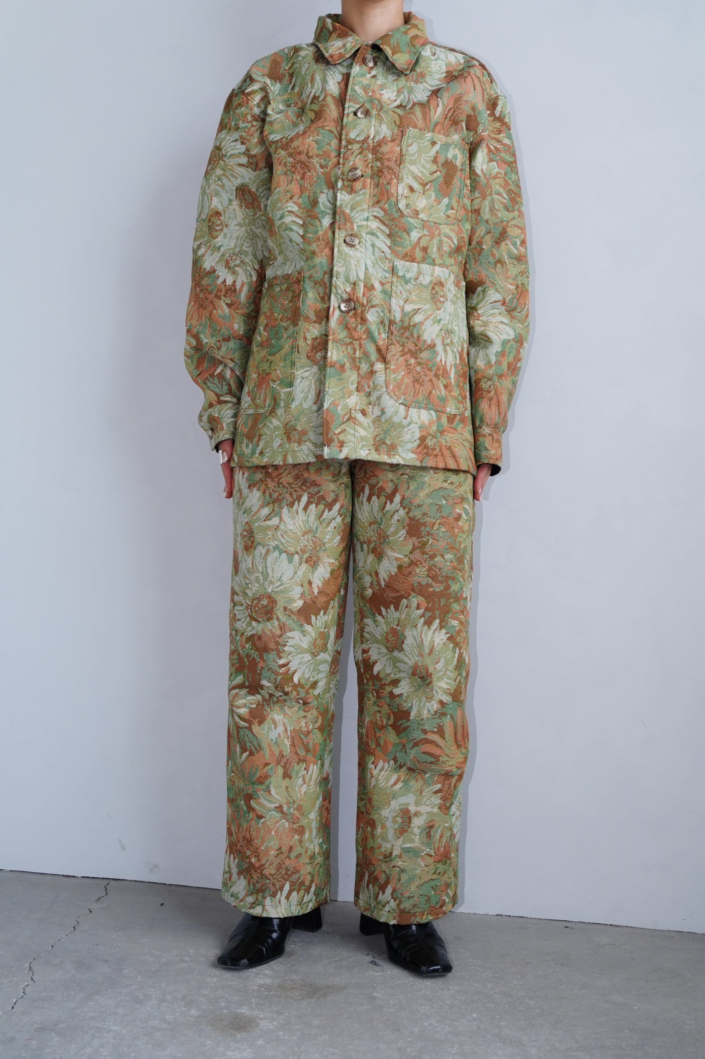 Jacquard Jacket / BROWN