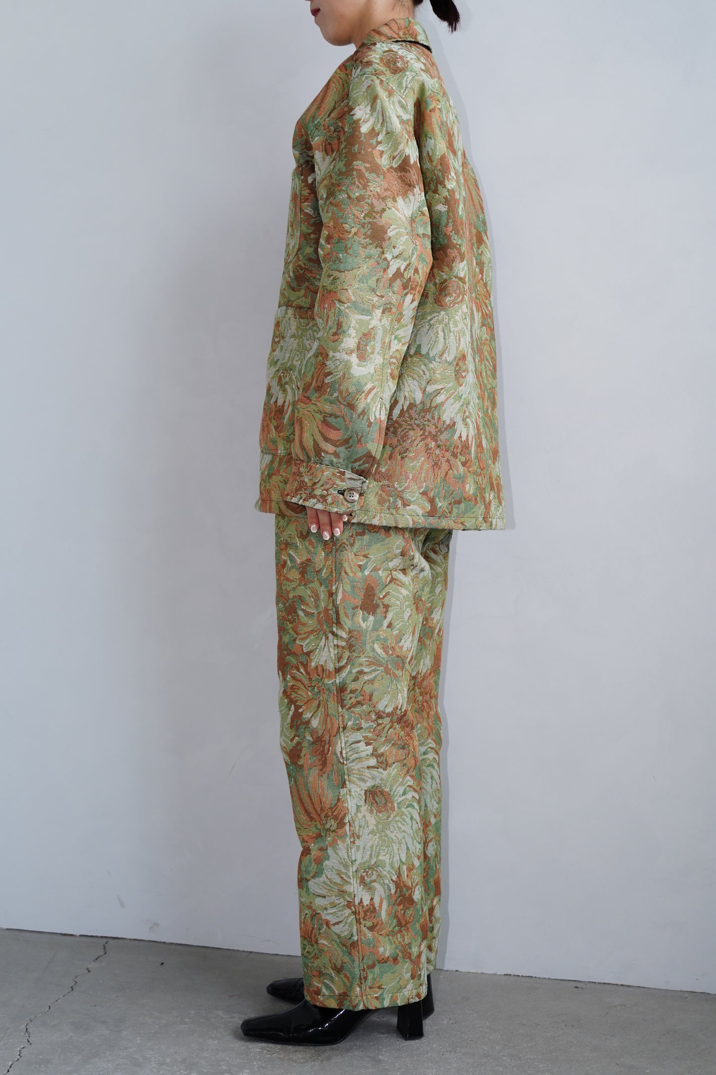 Jacquard Jacket / BROWN