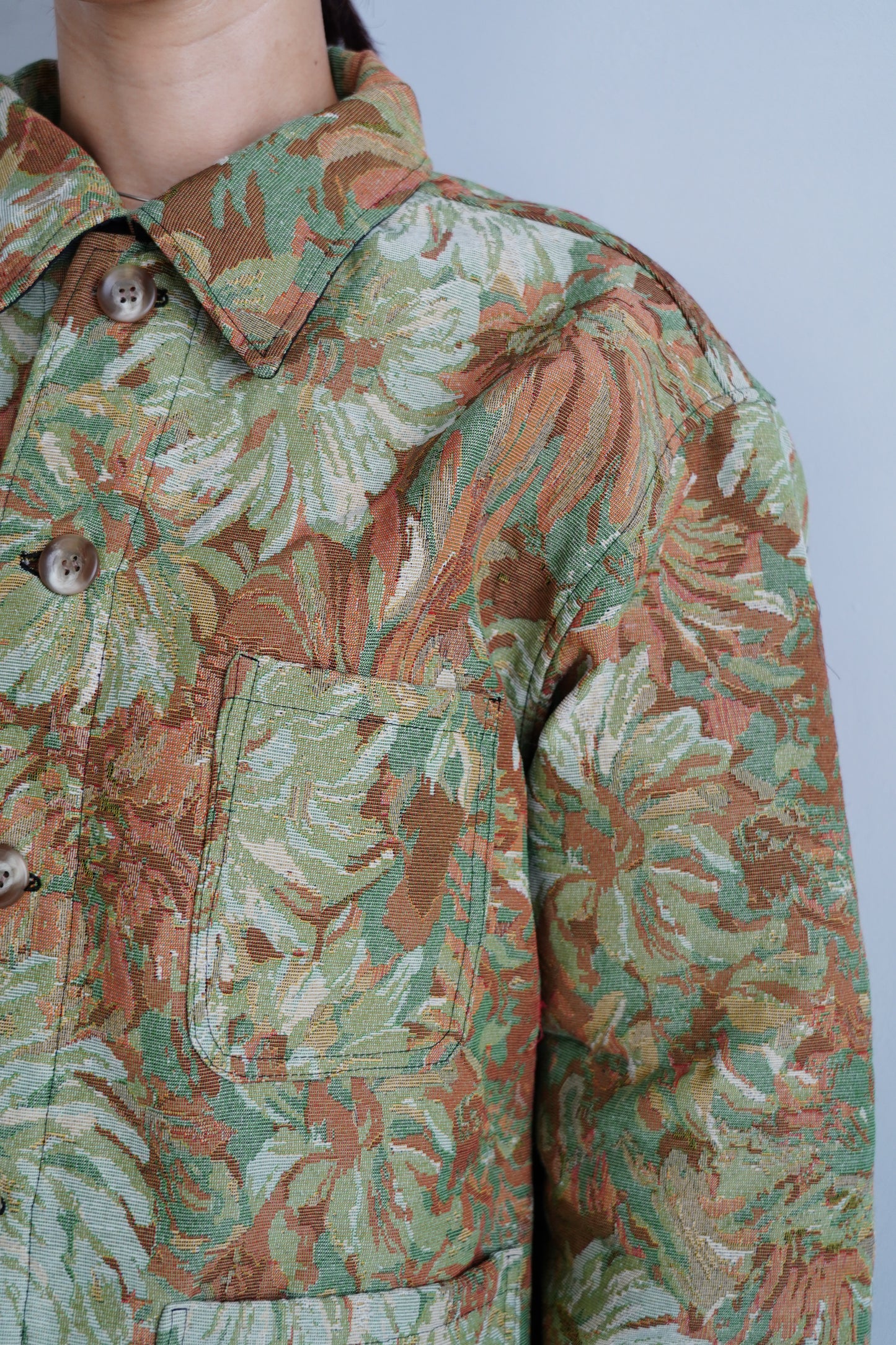 Jacquard Jacket / BROWN