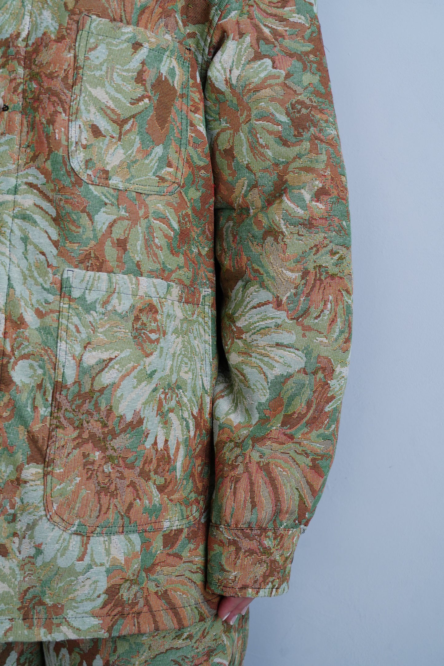 Jacquard Jacket / BROWN