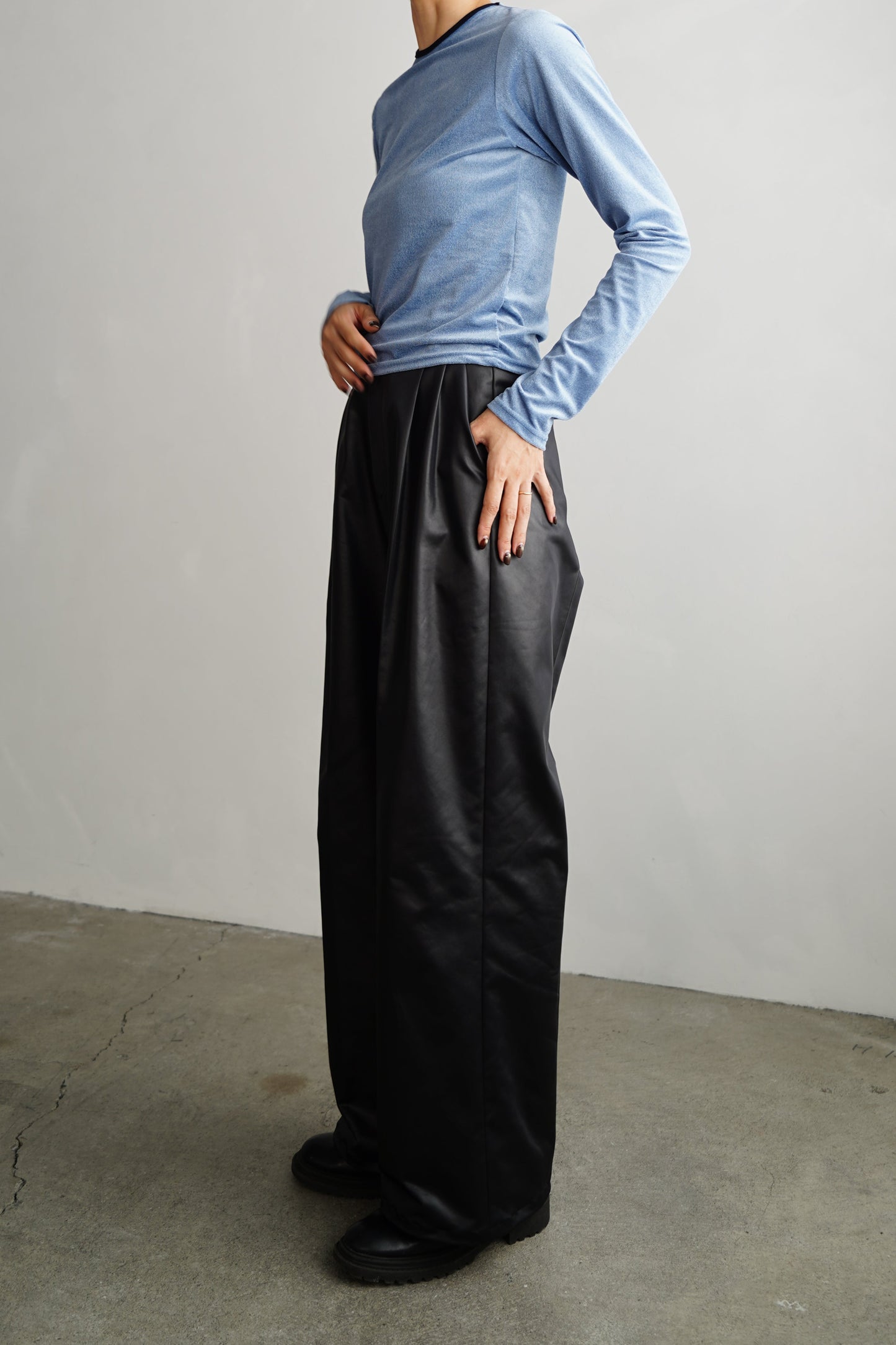 Arti Leather Pants / BLACK -1月25日発送-