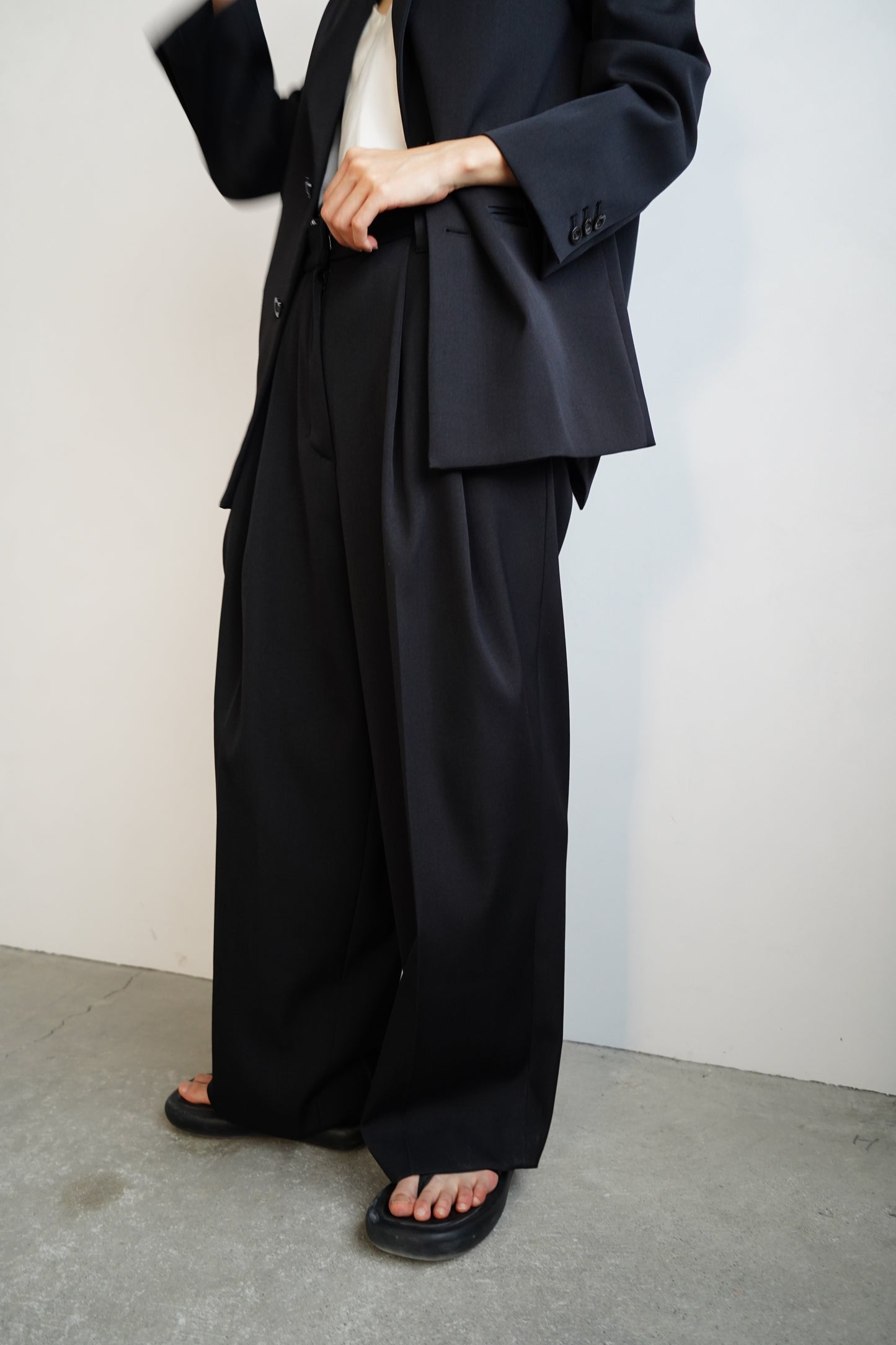 Wool Tack Pants / BLACK /身長156㎝の方限定