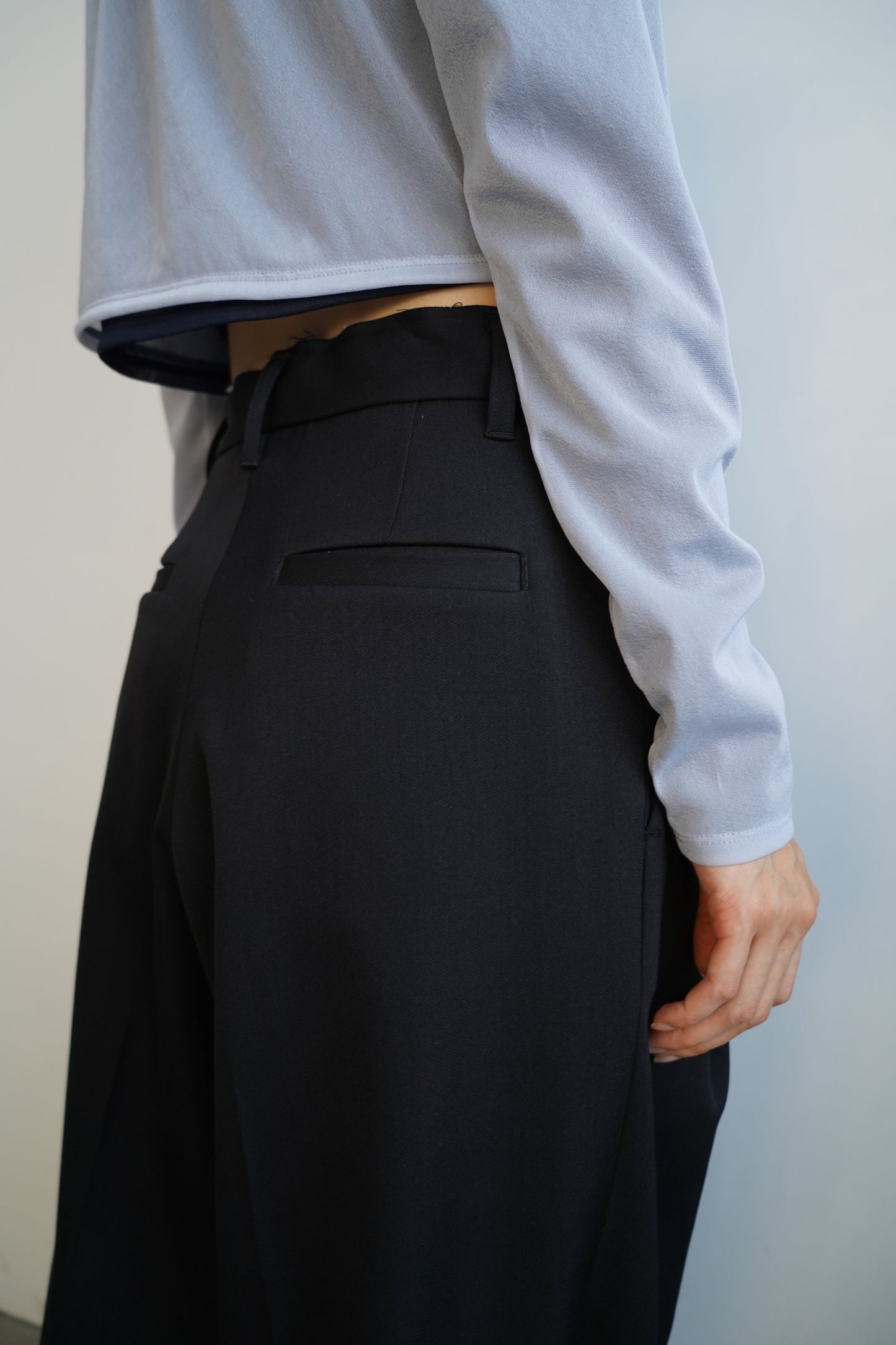 Wool Tack Pants / BLACK /身長156㎝限定