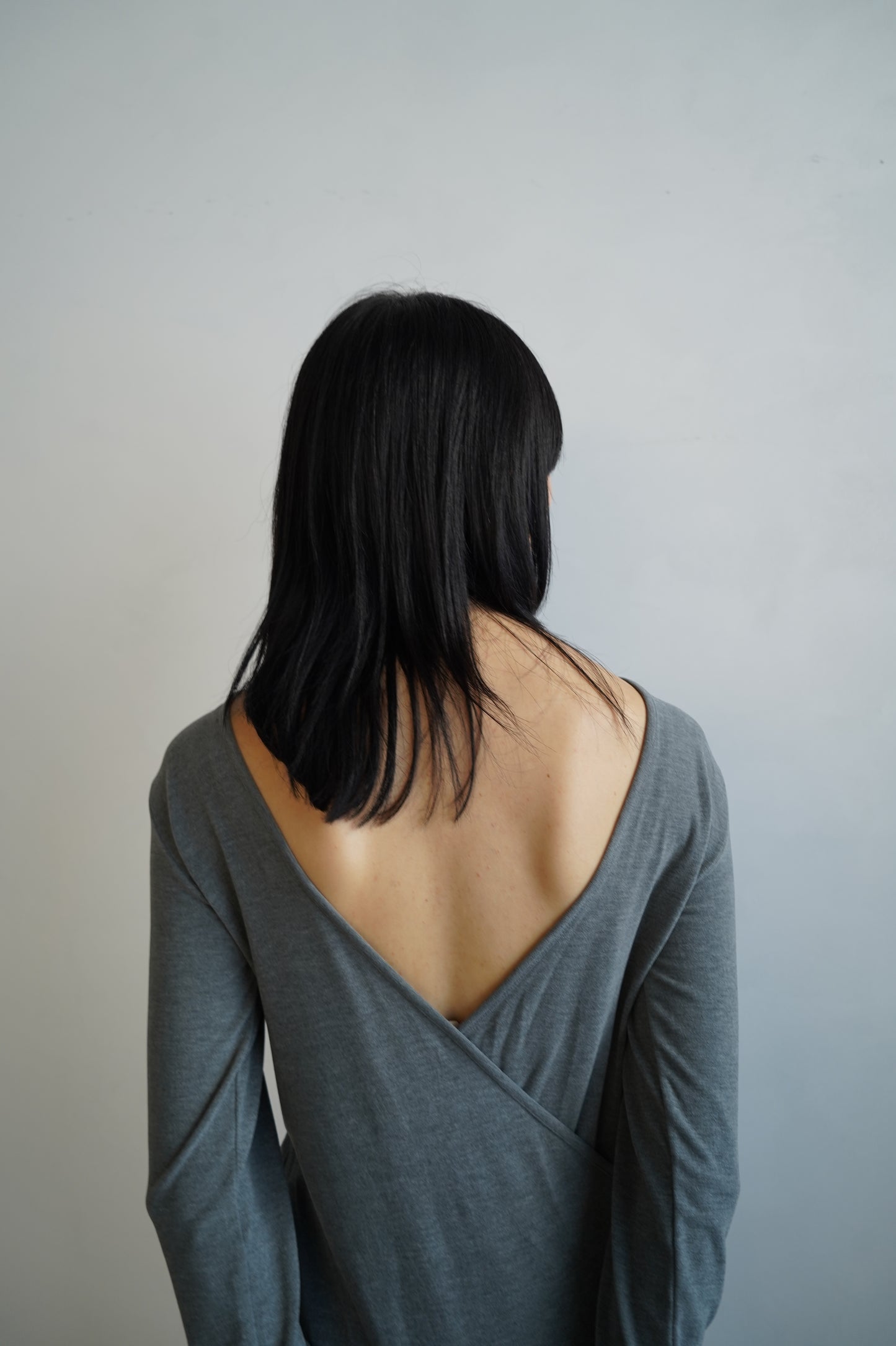 Backopen Bodysuit / GRAY