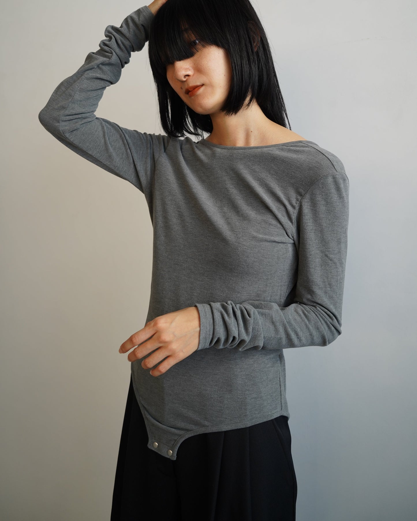 Backopen Bodysuit / GRAY
