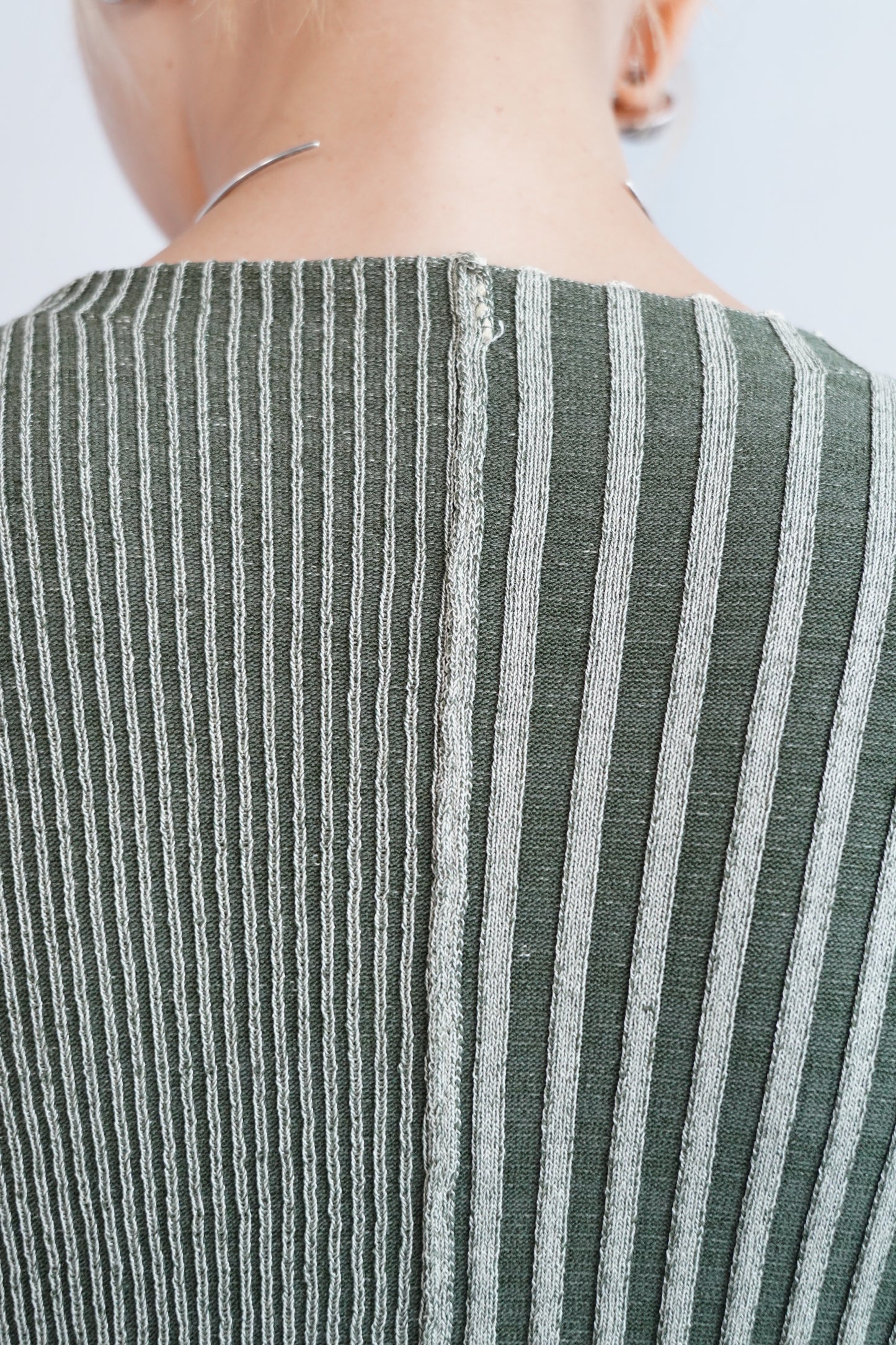 【Restock】Two-Tone Knit Cardigan / KHAKIYEL -11月25-30日発送-