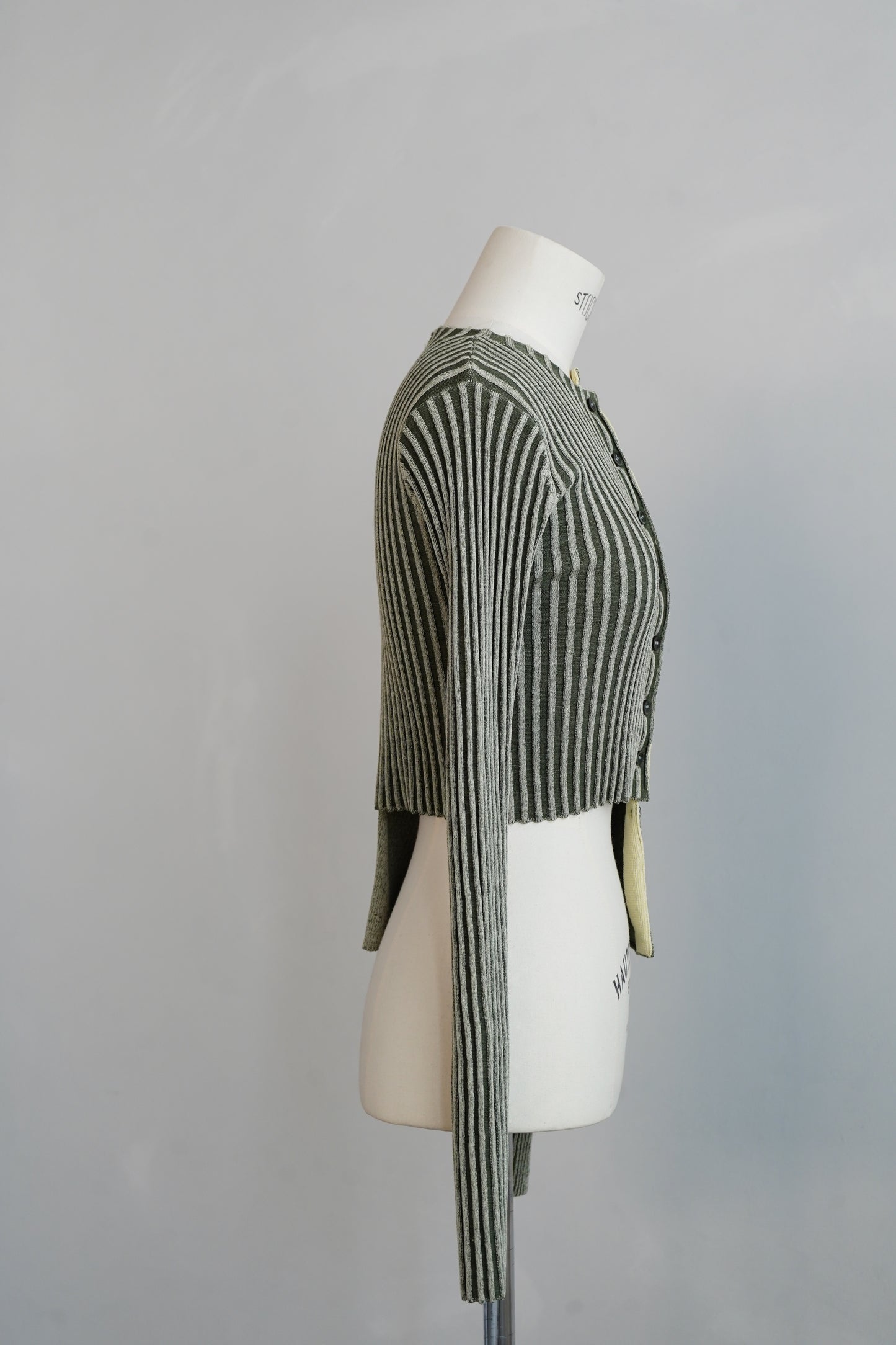 【Restock】Two-Tone Knit Cardigan / KHAKIYEL -11月25-30日発送-