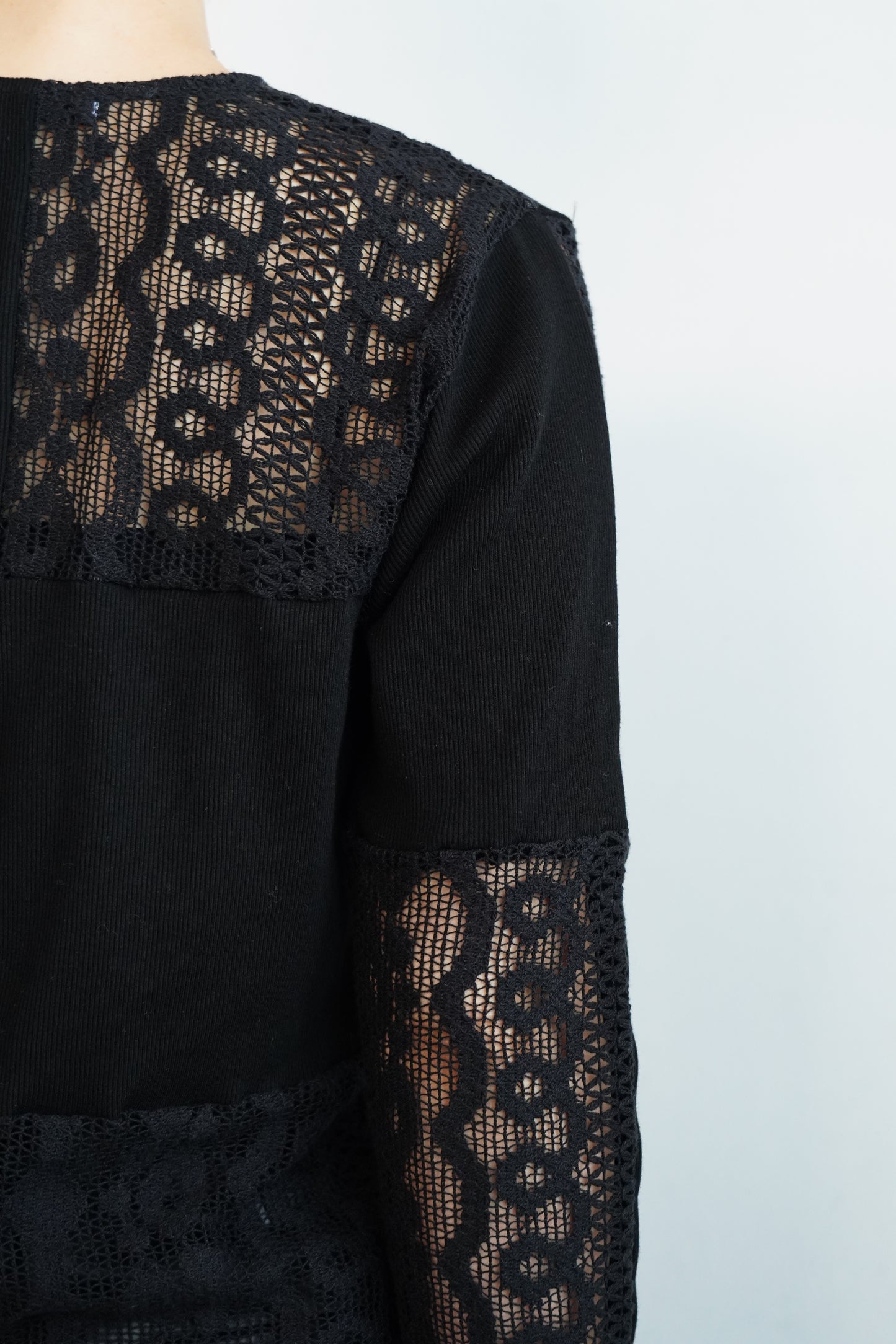 Lace cardigan / BLACK -10月10-15日発送-