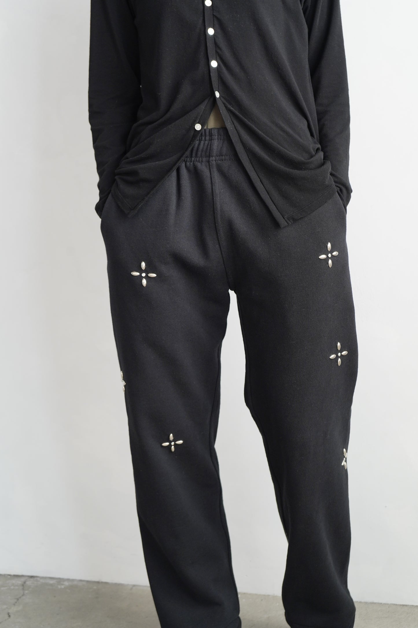 Bijou Sweat Pants / BLACK -11月22日発送-