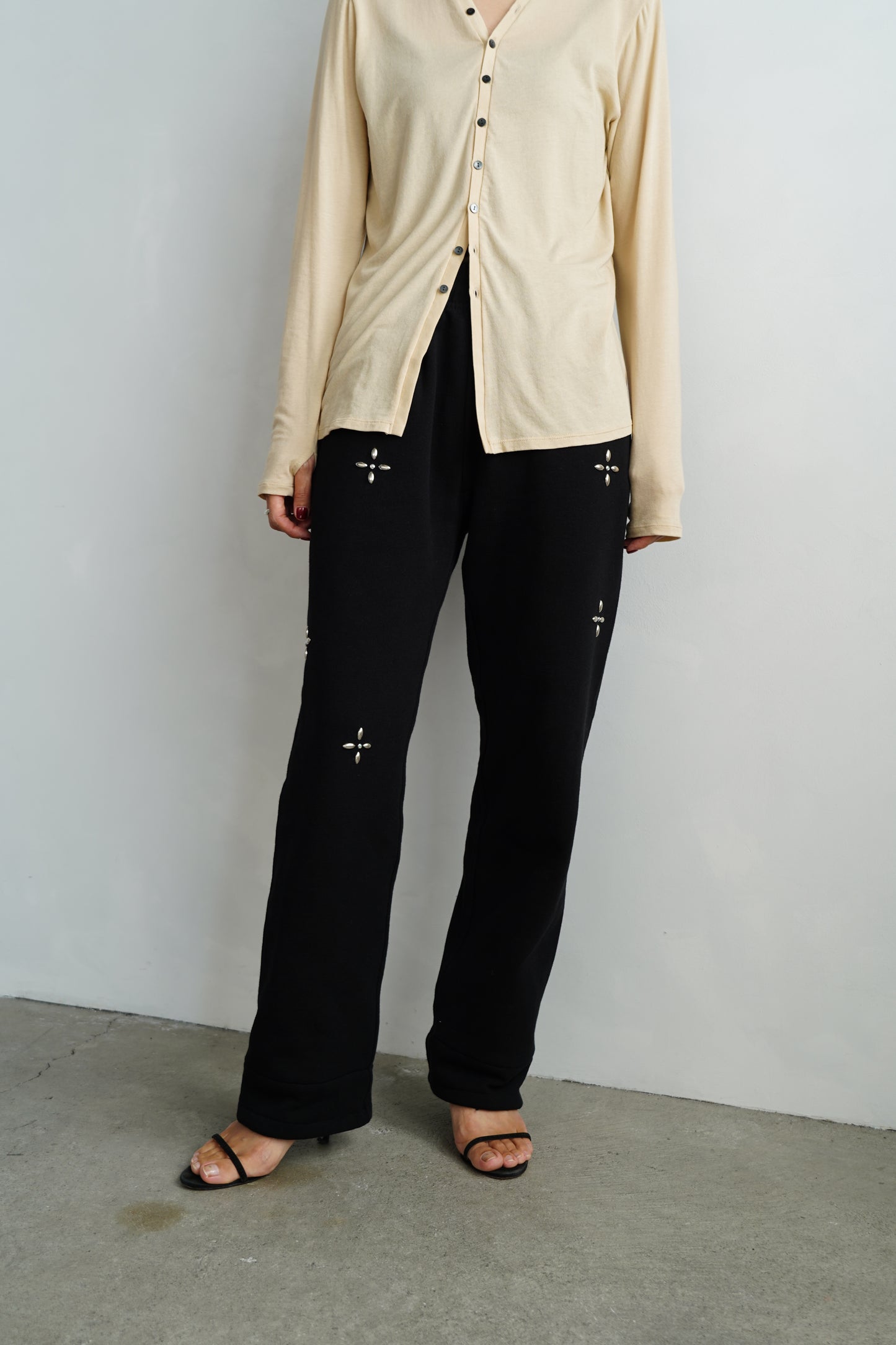 Bijou Sweat Pants / BLACK -11月22日発送-