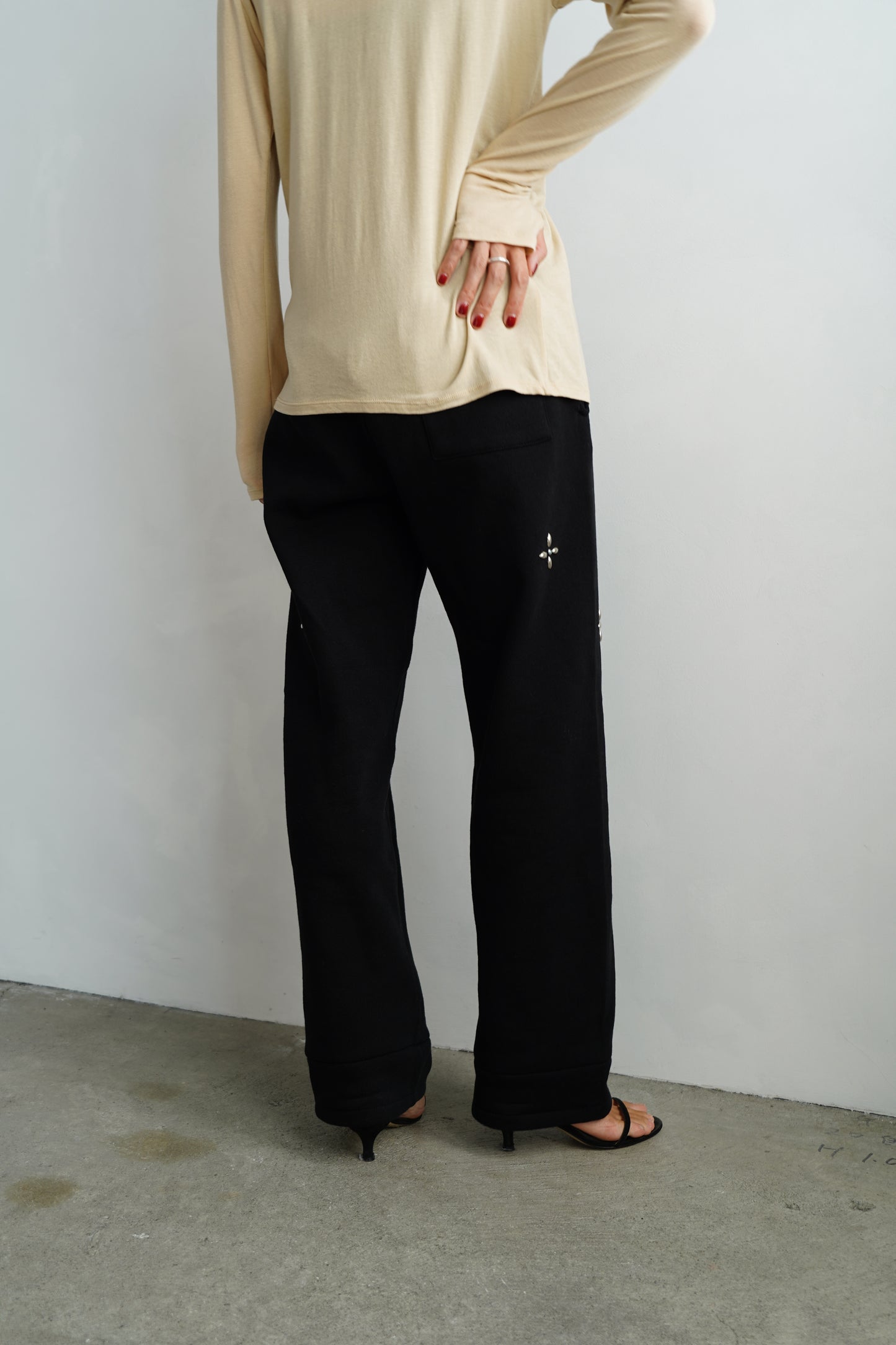 Bijou Sweat Pants / BLACK -11月22日発送-