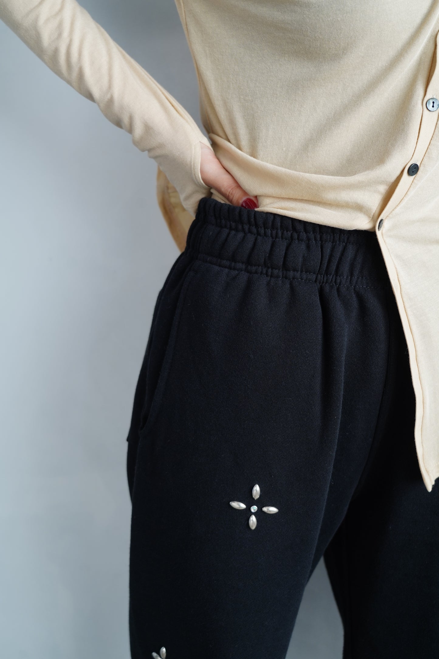Bijou Sweat Pants / BLACK -11月22日発送-