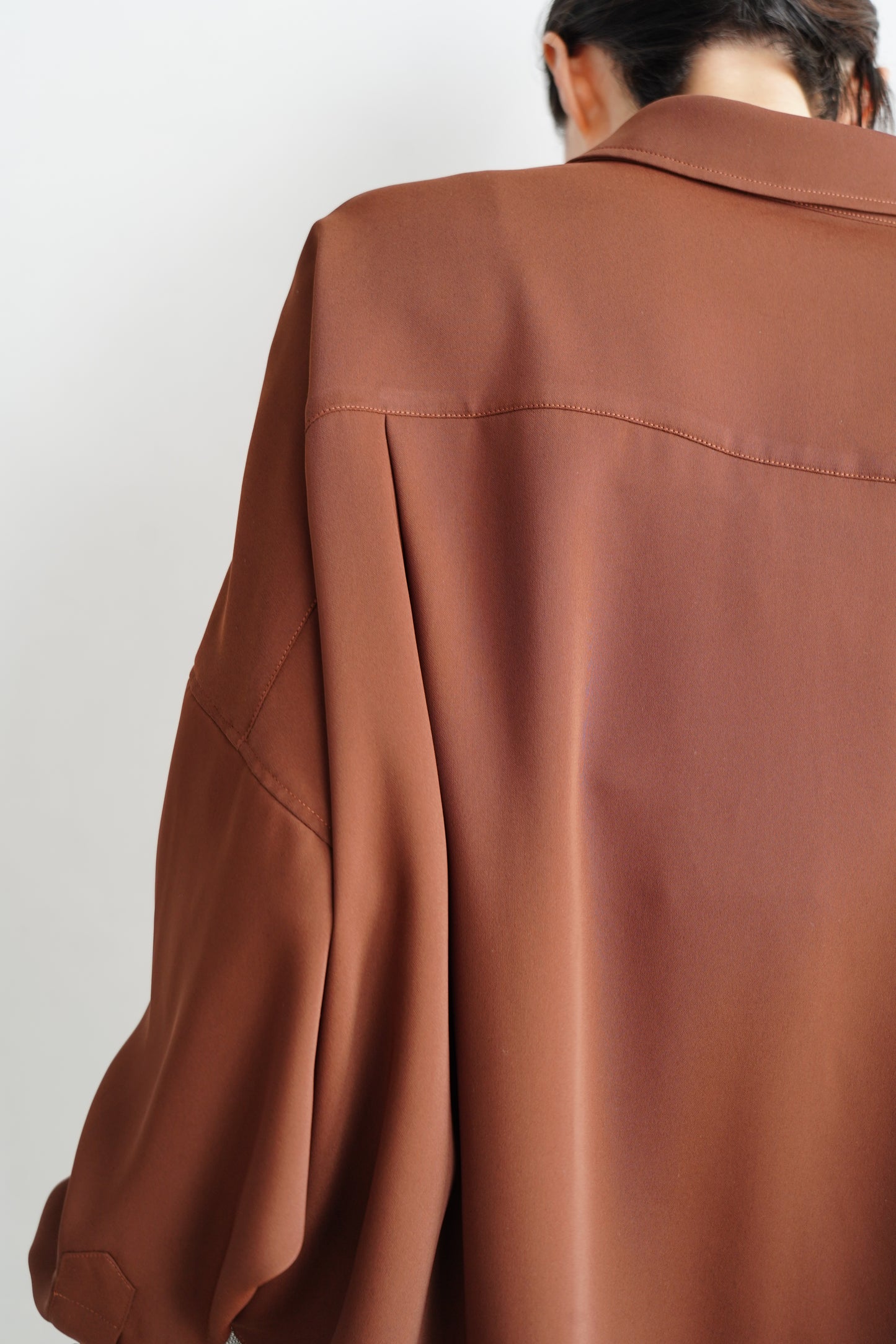 Silky Utility Shirts / BROWN -10月22日発送-