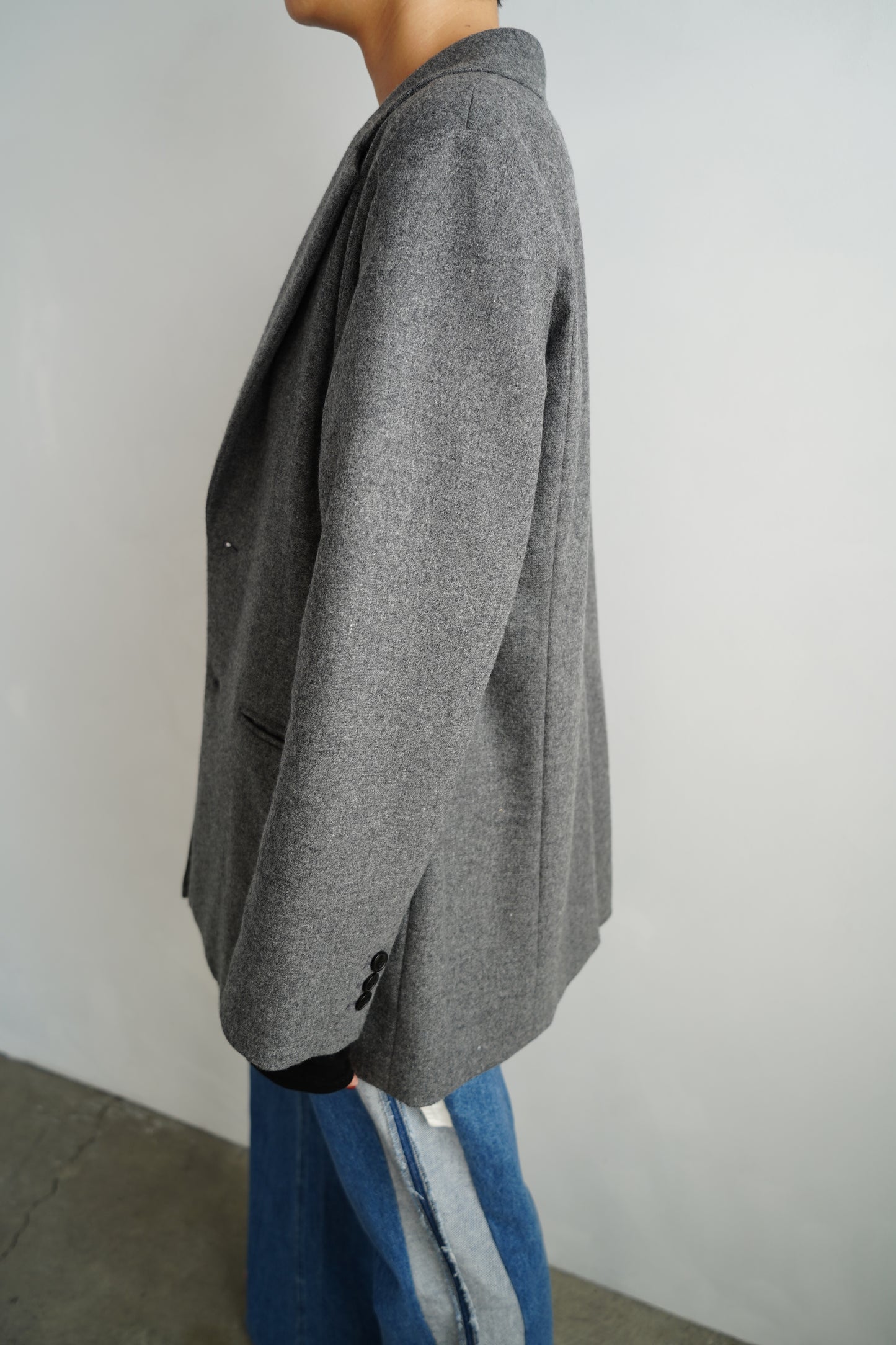 Wool Cashmere Jacket / GRAY -11月15-20日発送-