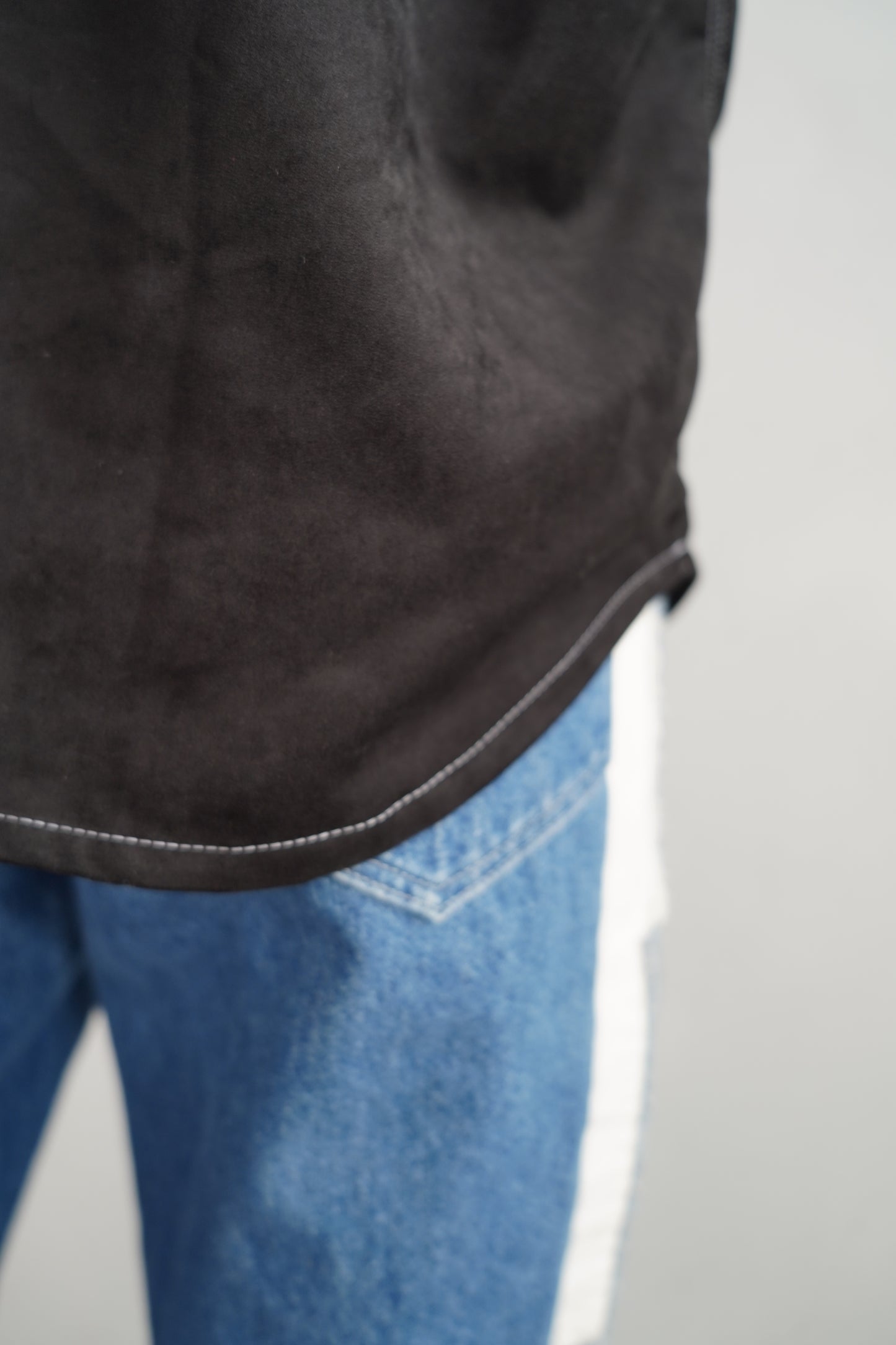 Soft Suedy Pullover / BLACK -10月20-25日発送-
