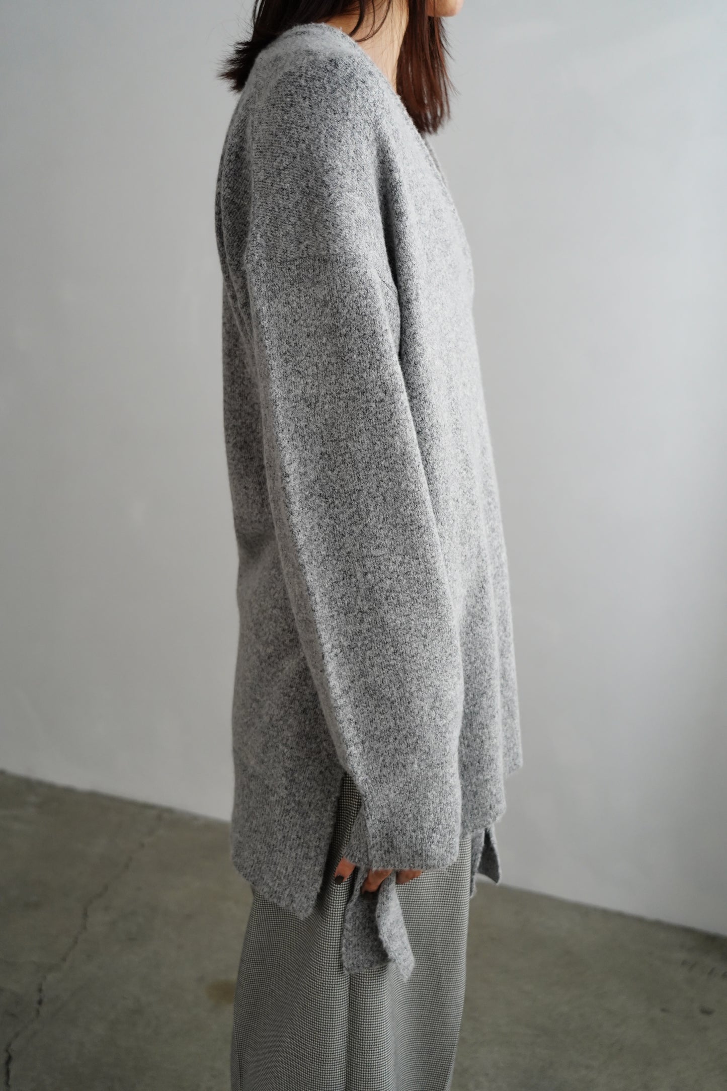 Cachecoeur Knit Cardigan / GRAY