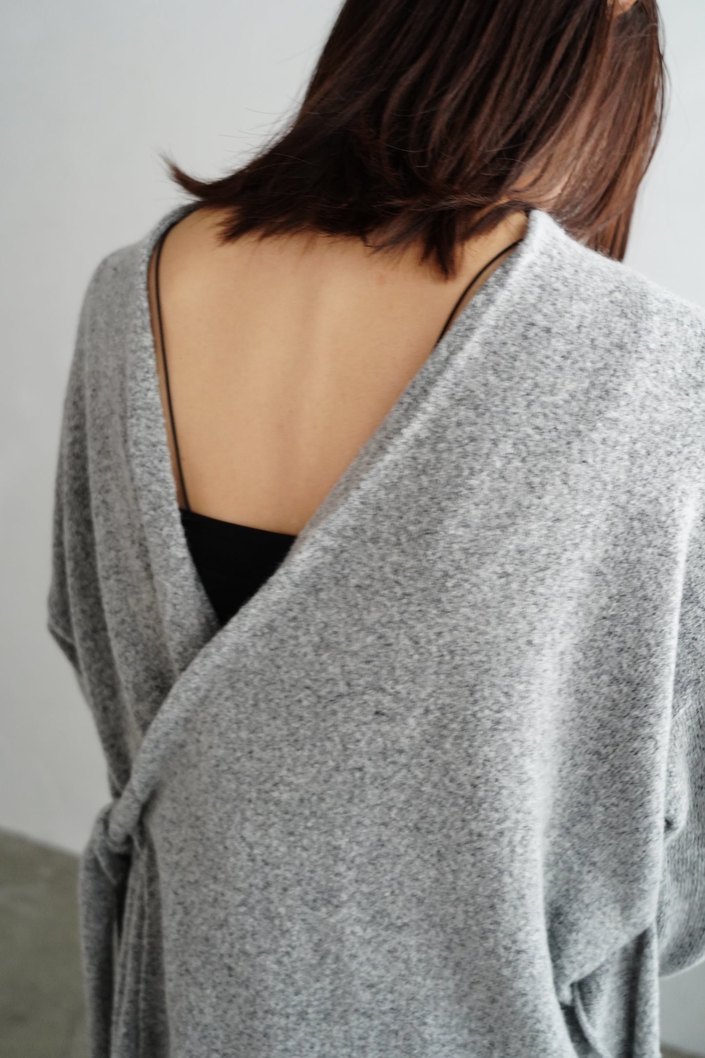Cachecoeur Knit Cardigan / GRAY