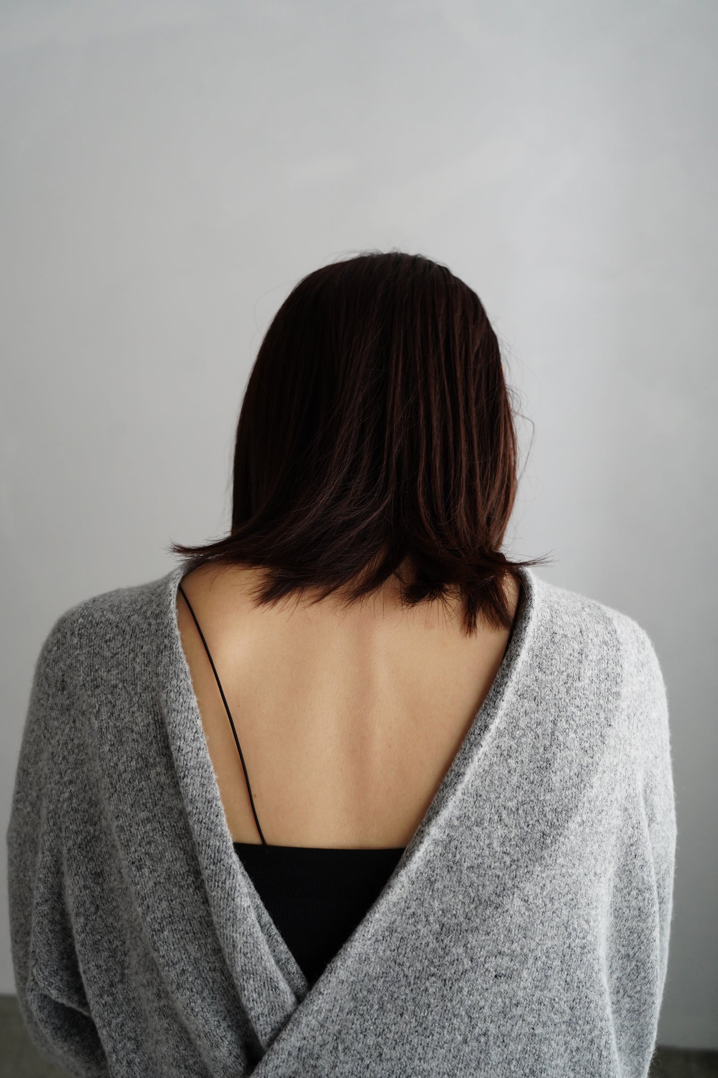 Cachecoeur Knit Cardigan / GRAY
