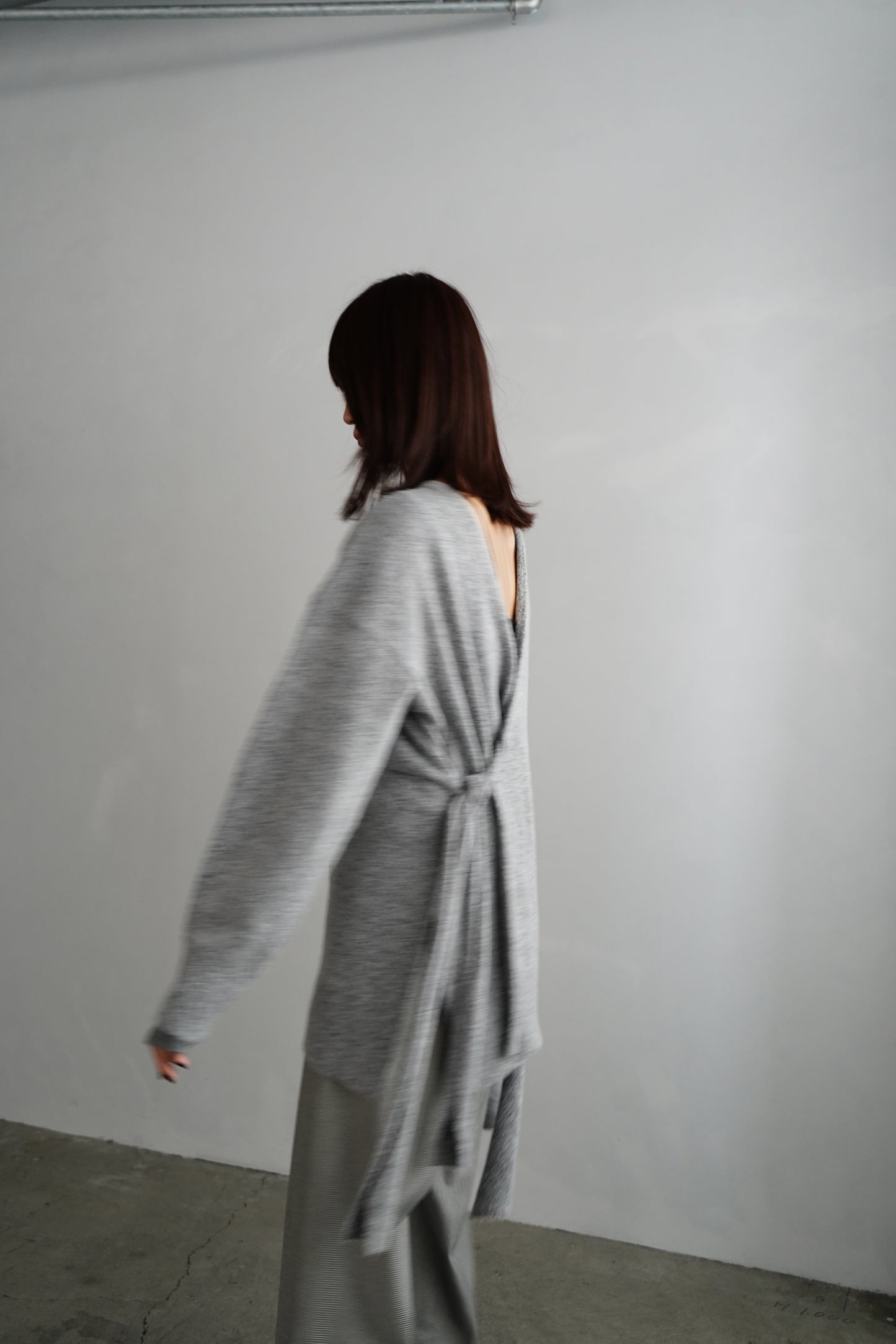 Cachecoeur Knit Cardigan / GRAY