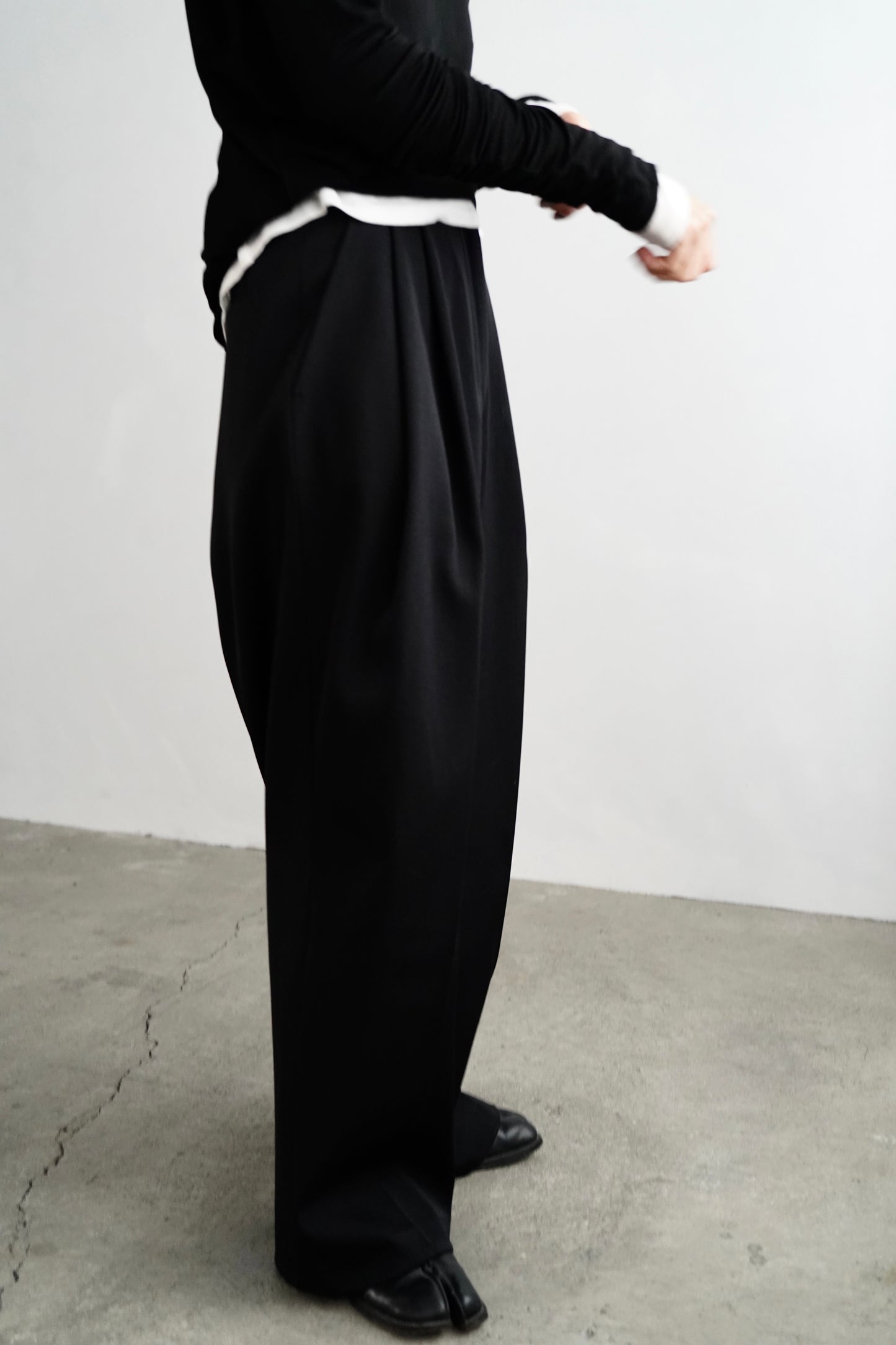 Wool Tack Pants / BLACK -11月26-28日発送-