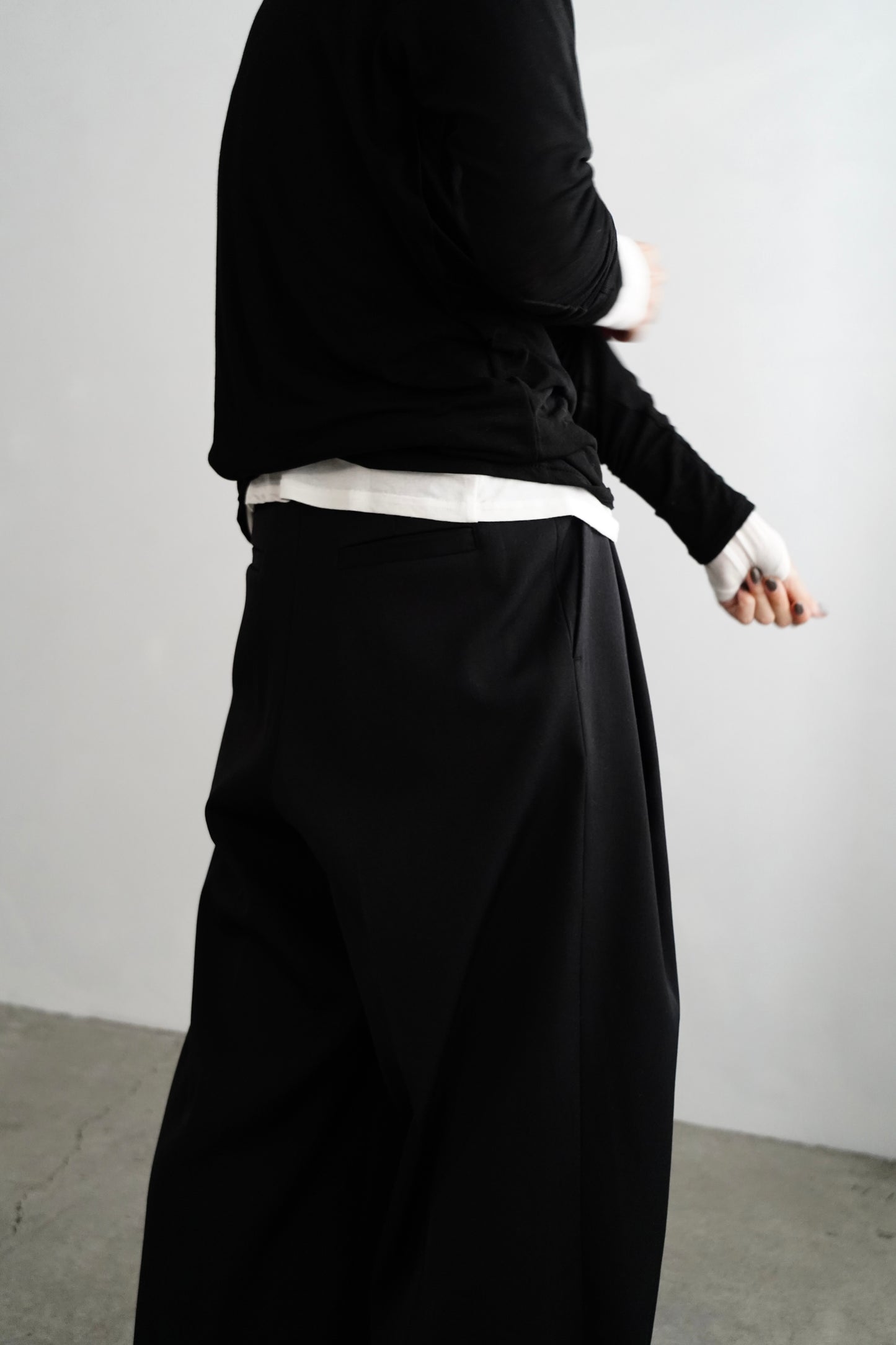 Wool Tack Pants / BLACK -11月26-28日発送-