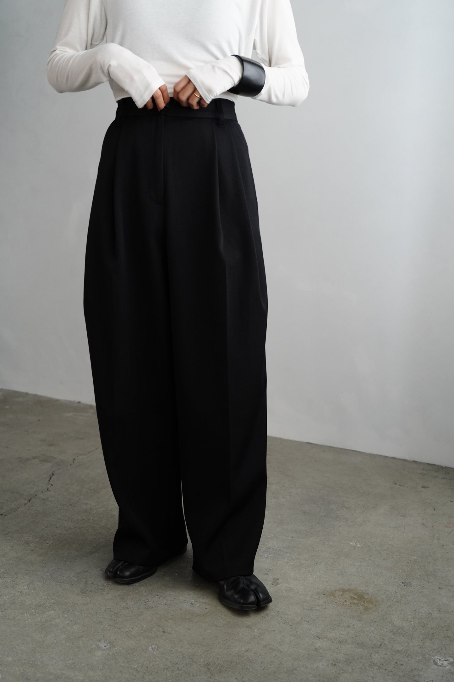 Wool Tack Pants / BLACK -11月26-28日発送-