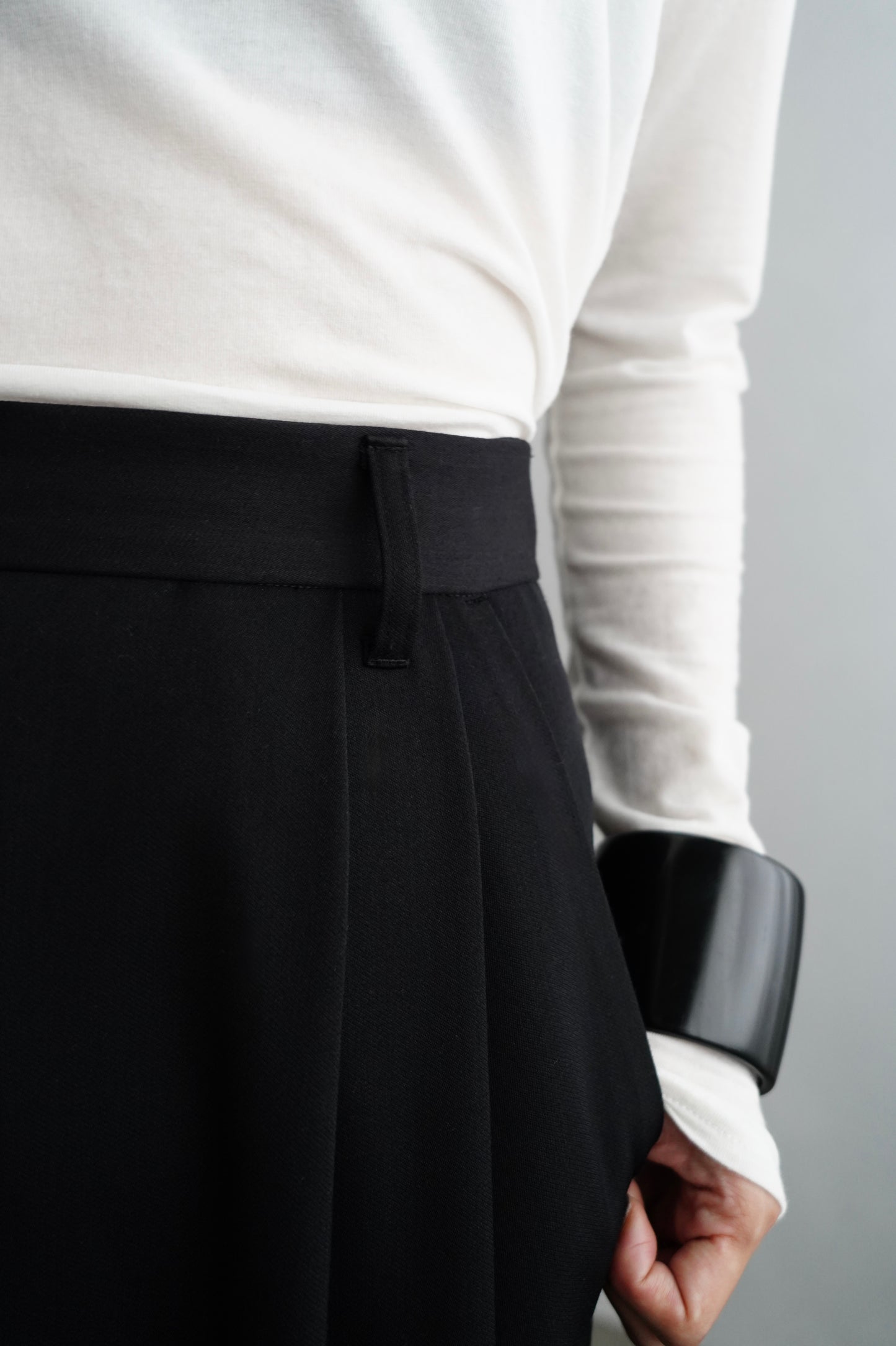 Wool Tack Pants / BLACK -11月26-28日発送-