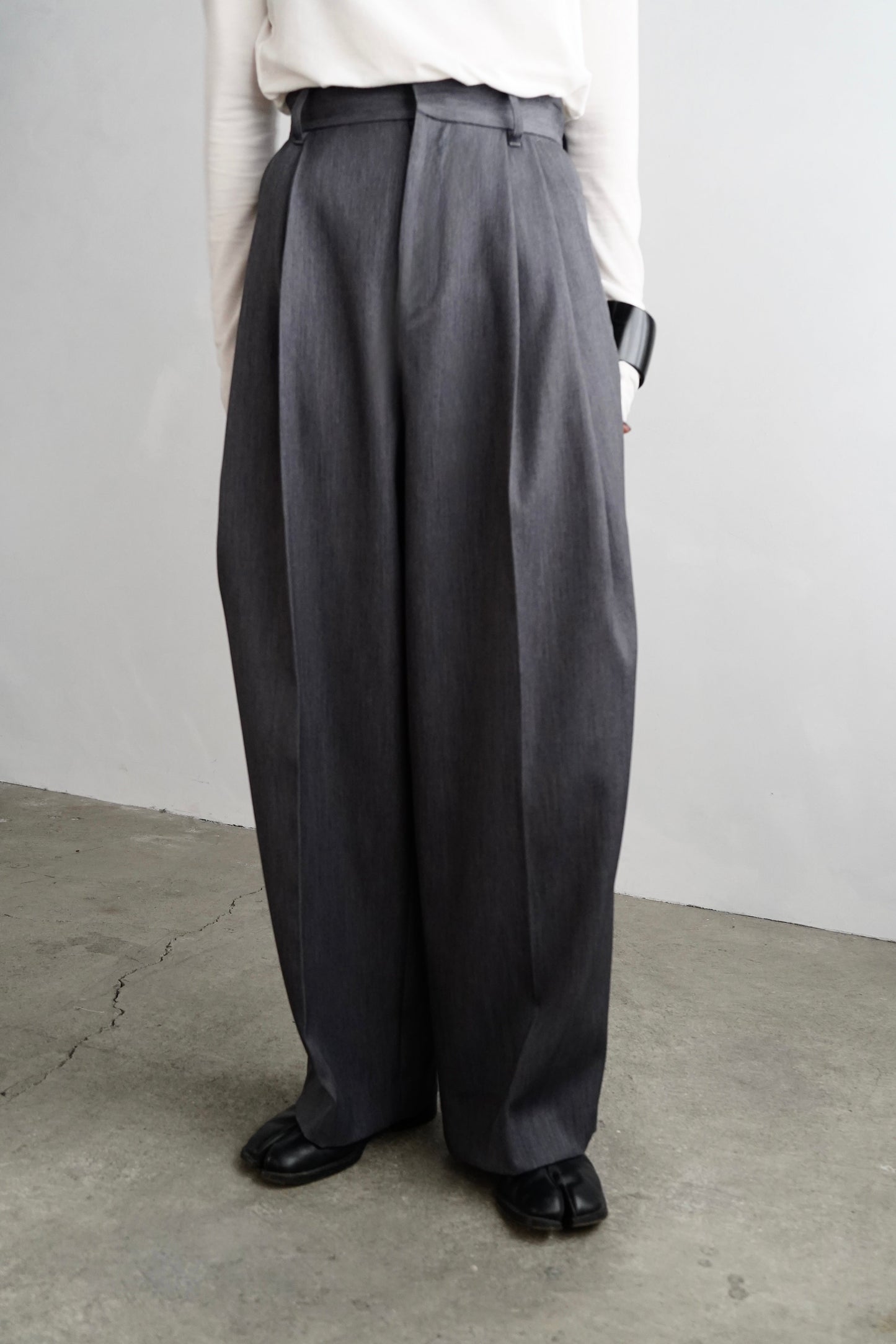 Wool Tack Pants / CHARCOALGRAY -11月26-28日発送-