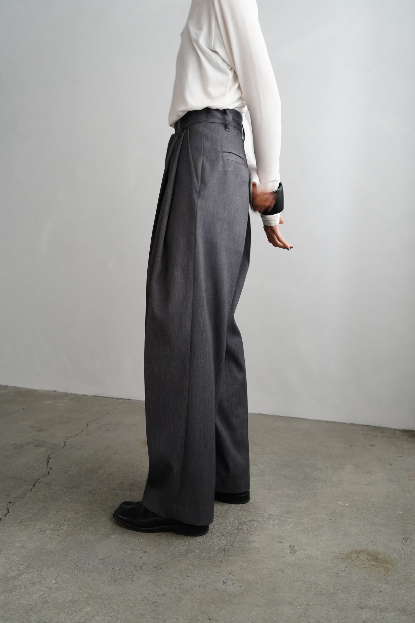 Wool Tack Pants / CHARCOALGRAY -11月26-28日発送-