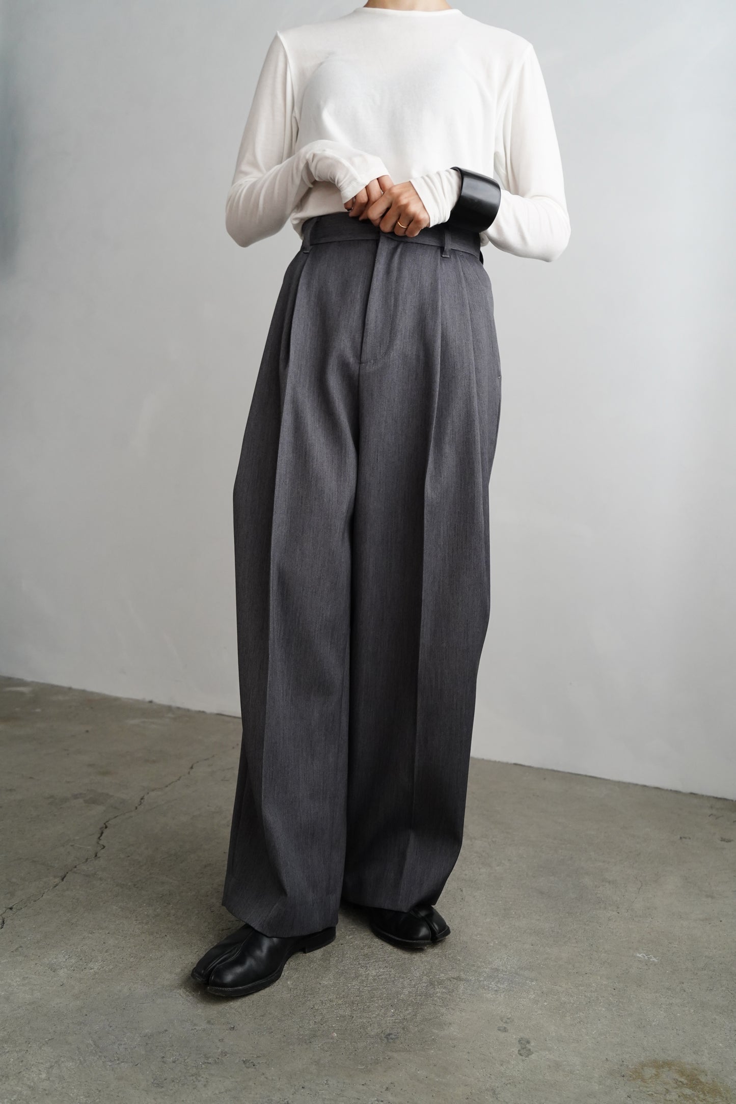 Wool Tack Pants / CHARCOALGRAY -11月26-28日発送-