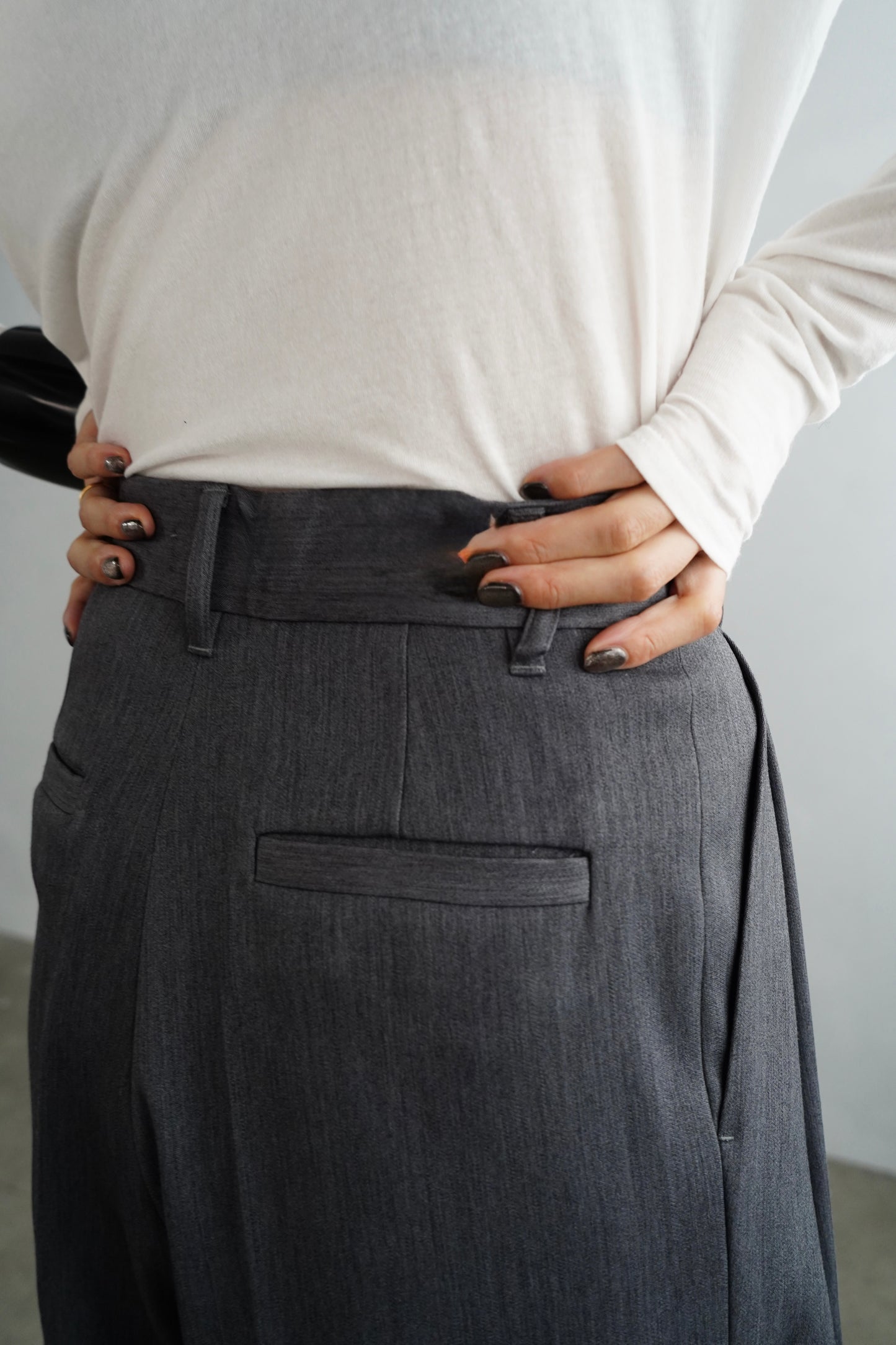 Wool Tack Pants / CHARCOALGRAY -11月26-28日発送-