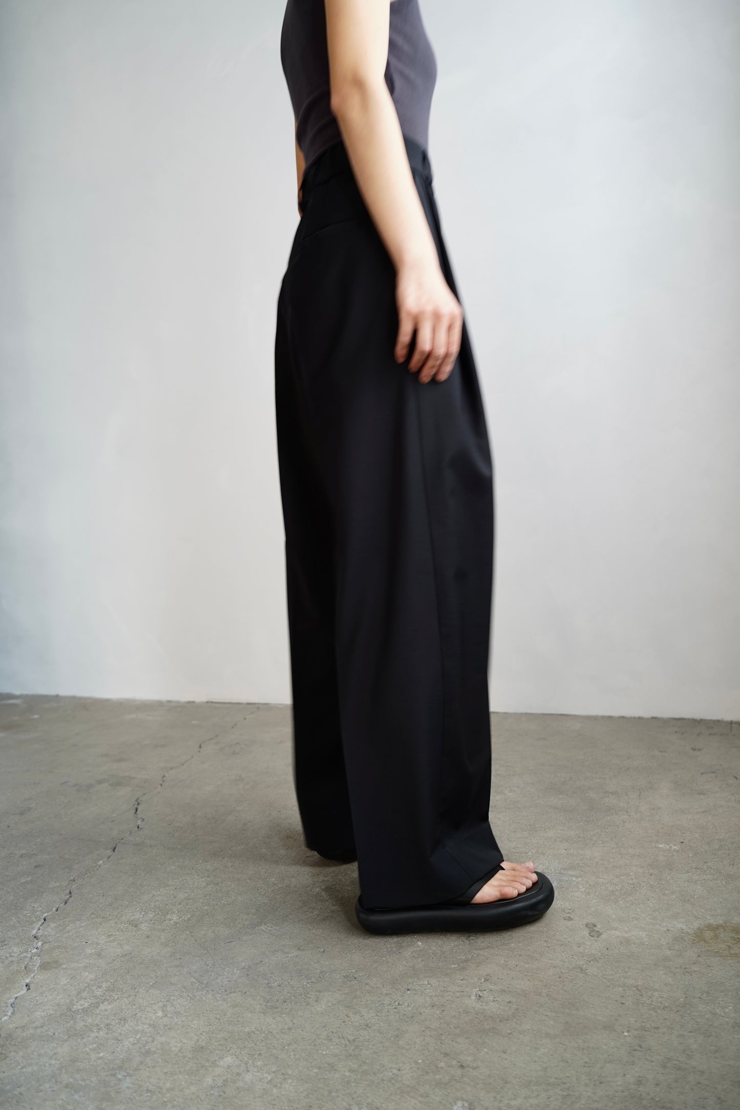 Thin Tack Pants / BLACK /38size only