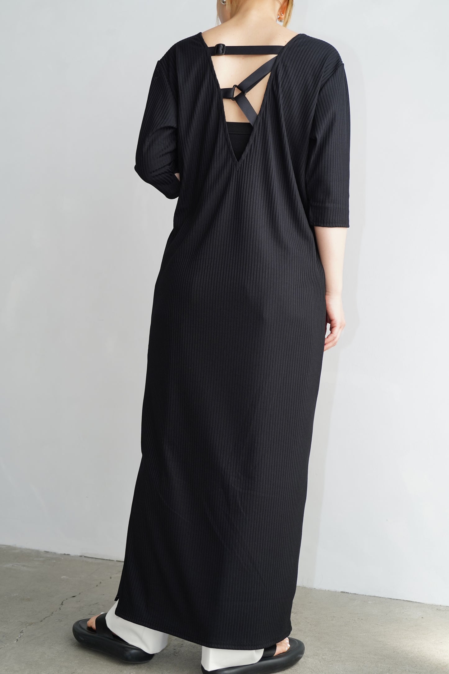 Rib Onepiece / BLACK -5月25-31日発送-